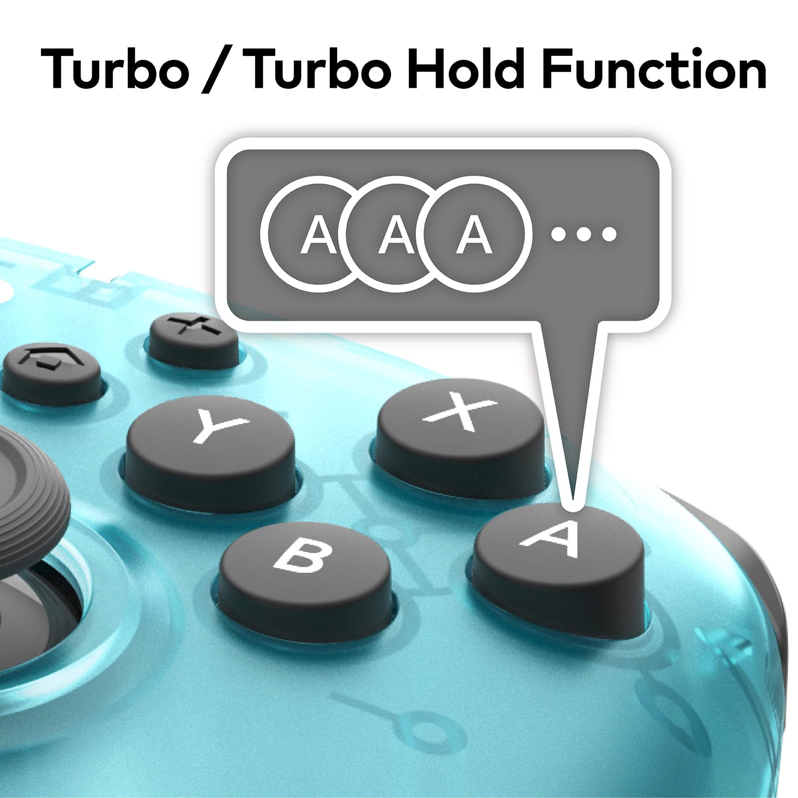 HORI Wireless HORIPAD Turbo (Aqua) - (NS2) Nintendo Switch 2 ACCESSORIES HORI