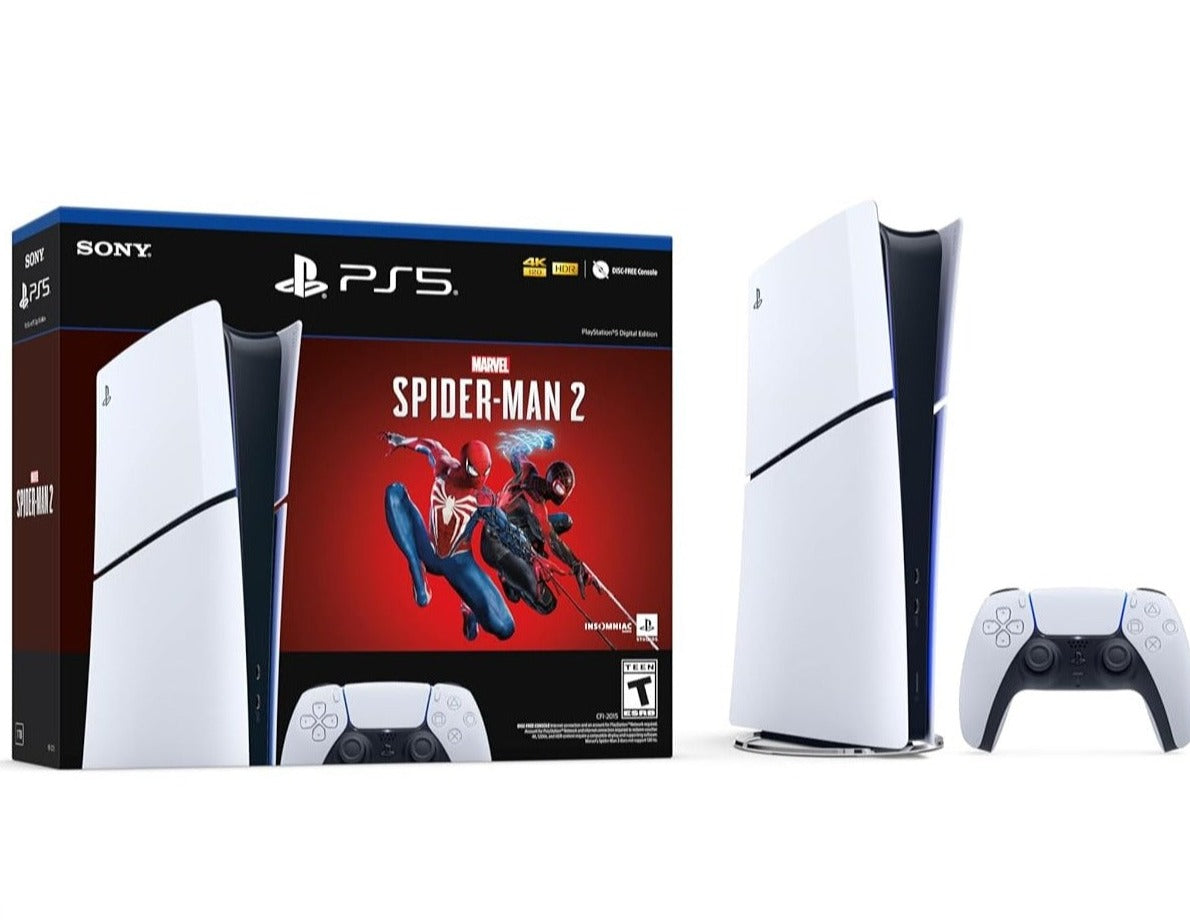 SONY PlayStation 5 Slim Digital Edition Console (Spider-Man 2 Bundle) (CFI-2015) - (PS5) PlayStation 5 Consoles PlayStation   