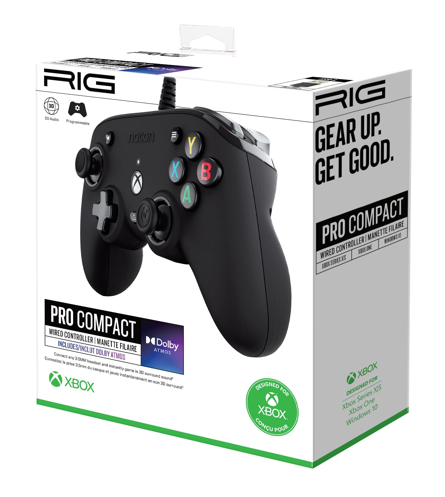 RIG Nacon Pro Compact Controller (Black) - (XSX) Xbox Series X [Pre-Owned] ACCESSORIES RIG