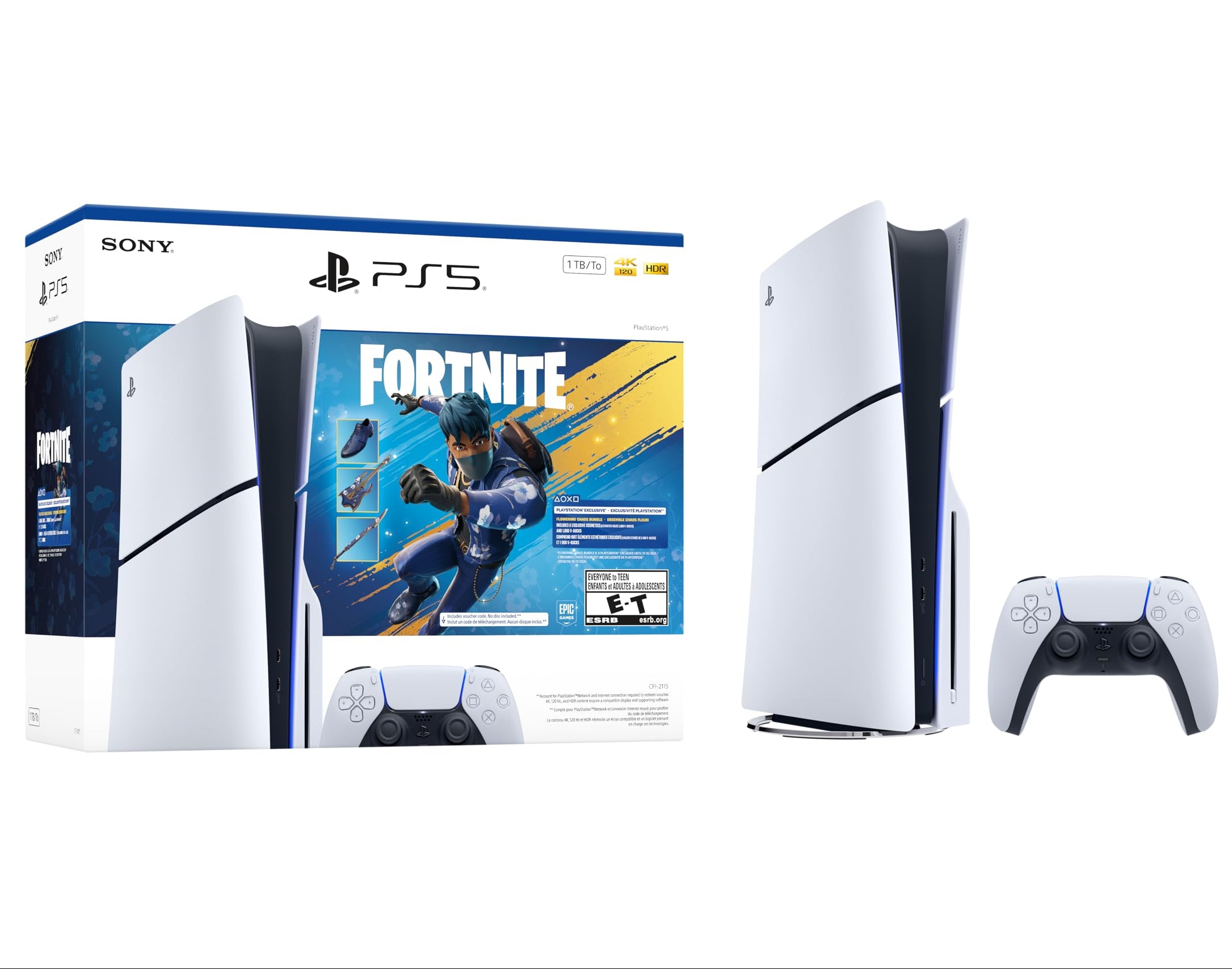 SONY PlayStation 5 Console Disc Edition 1 TB (Fortnite Flowering