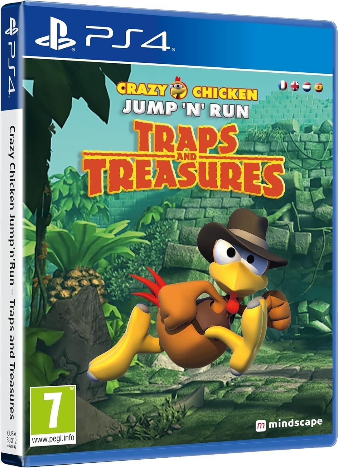 Crazy Chicken Jump 'n' Run Traps and Treasures - (PS4) PlayStation 4 [Pre-Owned] (European Import) Video Games Higgs Games   