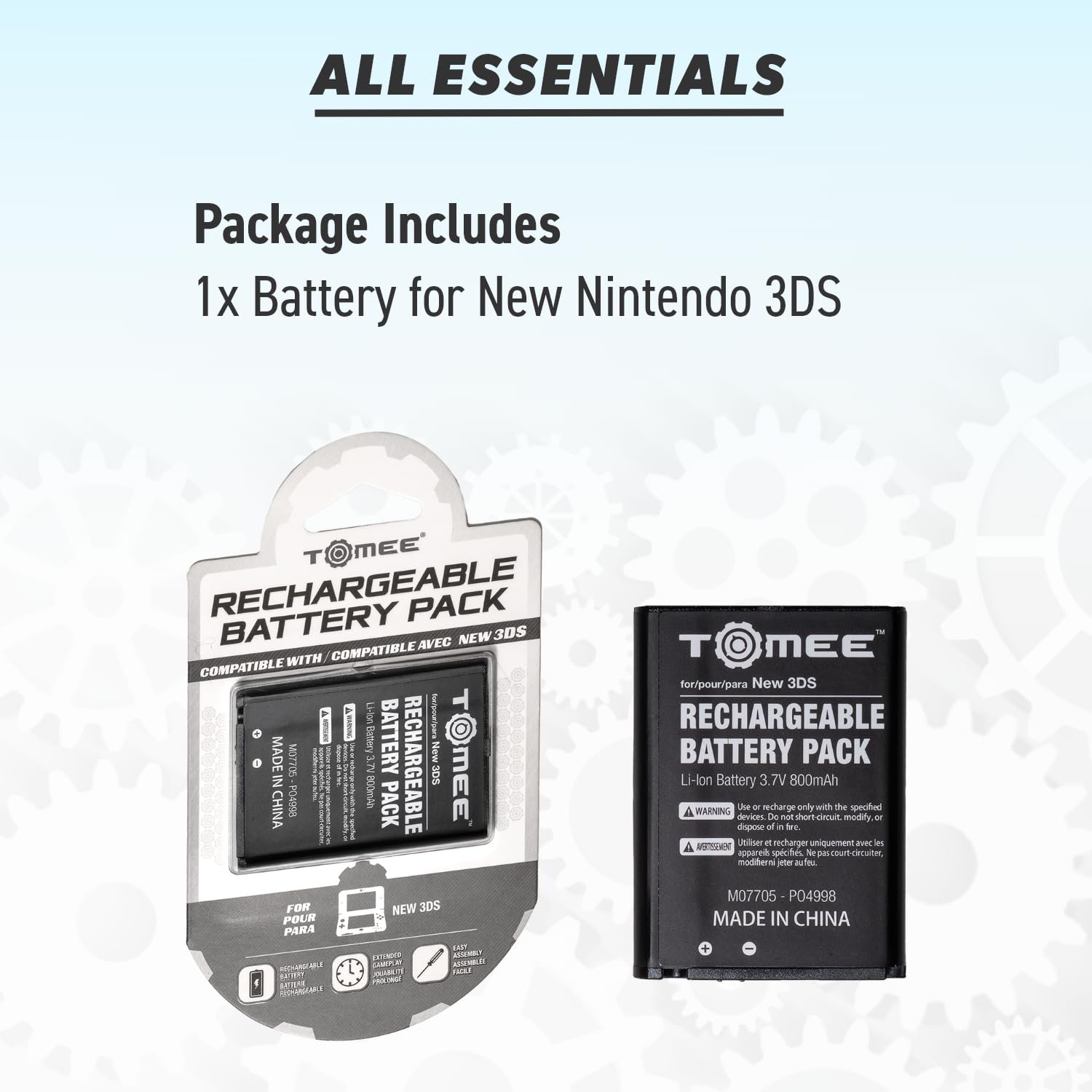 Tomee Replacement Rechargeable Battery for New Nintendo 3DS - Nintendo 3DS