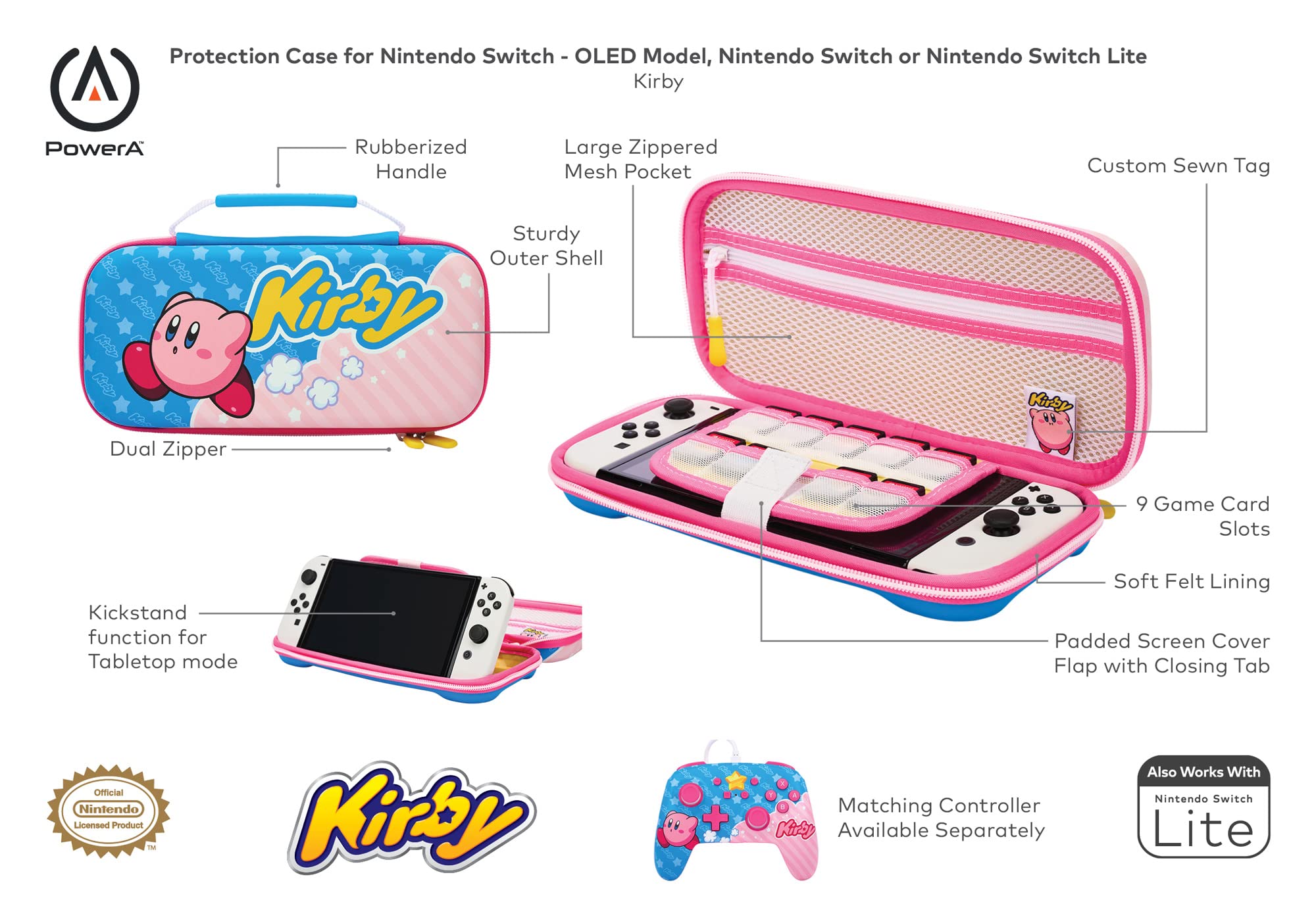 PowerA Protection Case (Kirby) - (NSW) Nintendo Switch | J&L Game
