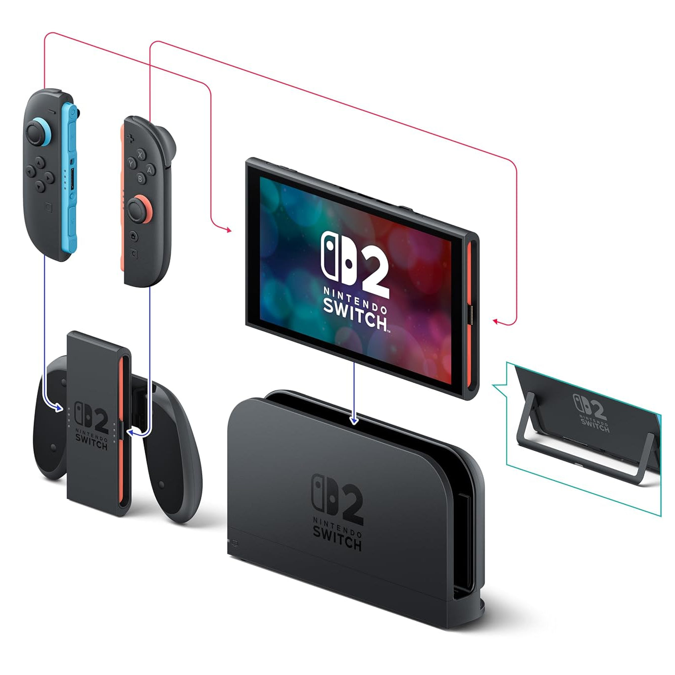 Nintendo Switch 2 (Light Blue/Light Red) (Pokemon Legends Z-A