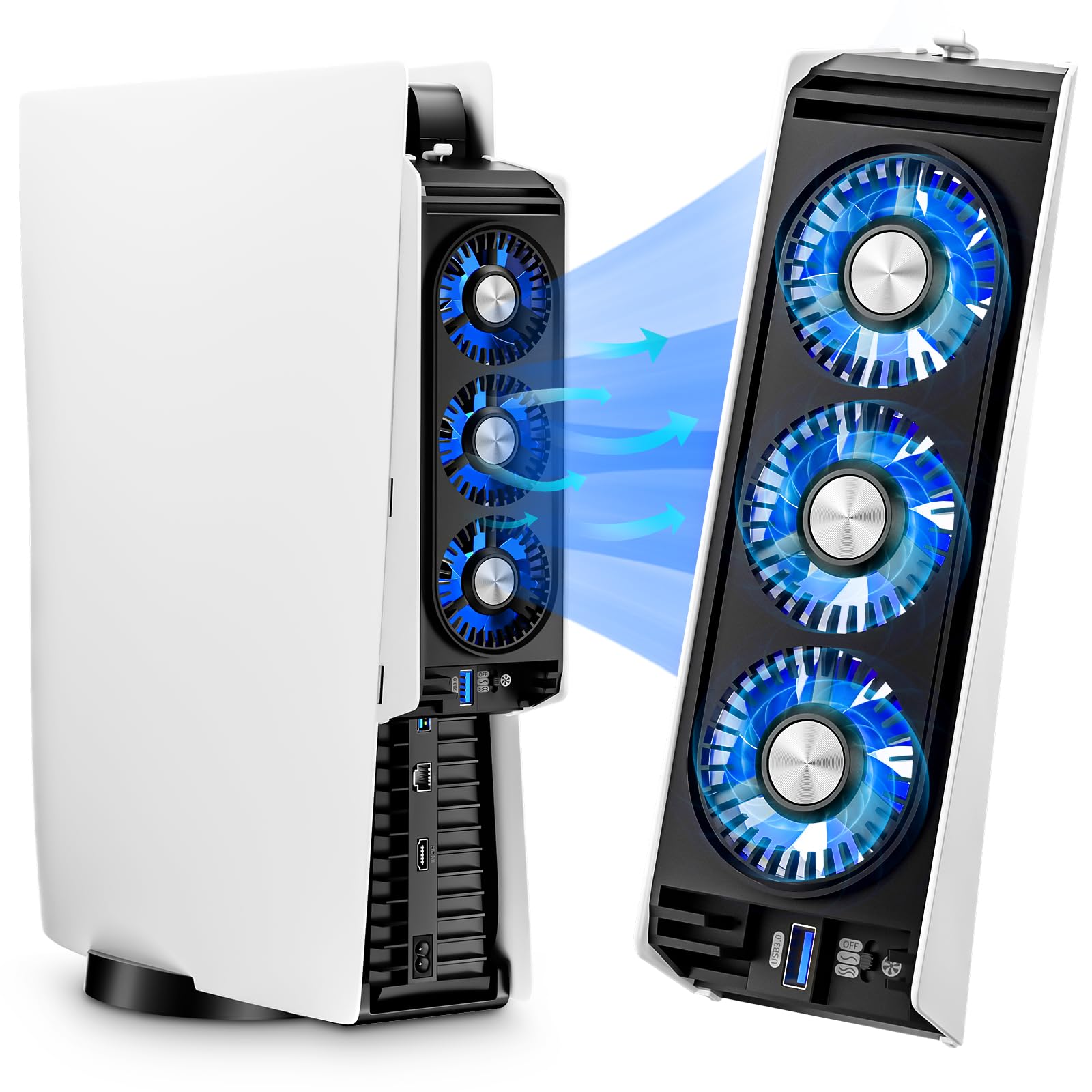 PlayStation SCPH-5000  　CoolingFAN付き！！ HongHao Playstation 5 Cooling Fan (Black) - (PS5) Playstation 5