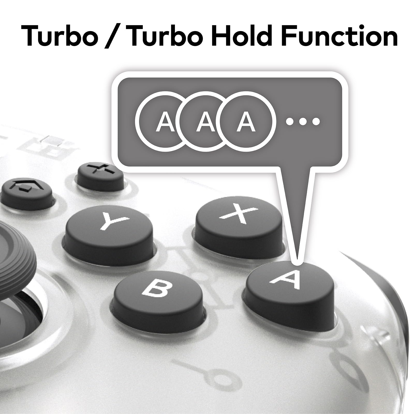 HORI Wireless HORIPAD Turbo (Frost) - (NS2) Nintendo Switch 2 ACCESSORIES HORI