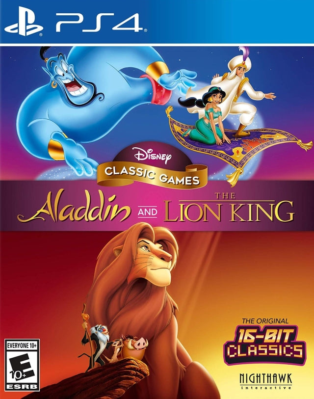 Disney Classic Games: Aladdin and the Lion King - (PS4) PlayStation 4 Video Games Nighthawk Interactive