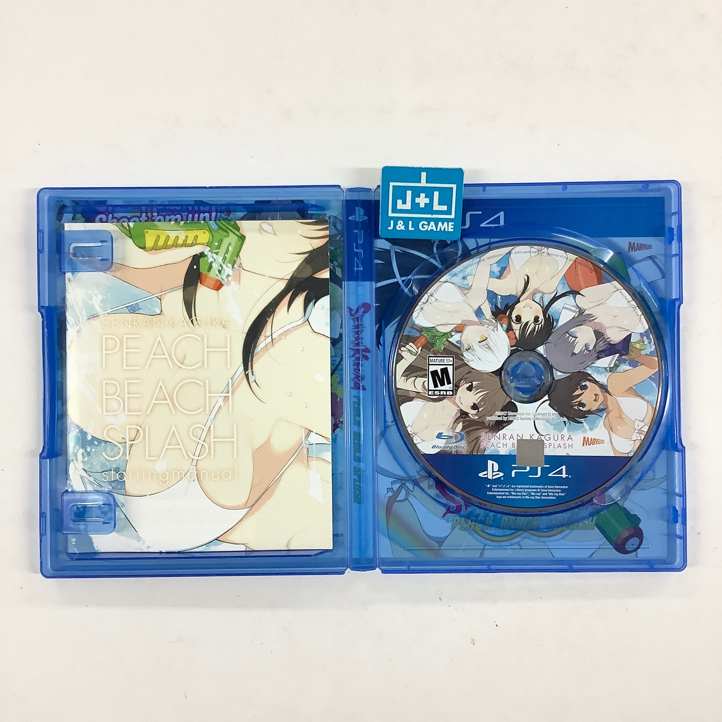 Senran Kagura: Peach Beach Splash (No Shirt, No Shoes, All Service Edition) - (PS4) PlayStation 4 [Pre-Owned] Video Games XSEED Games