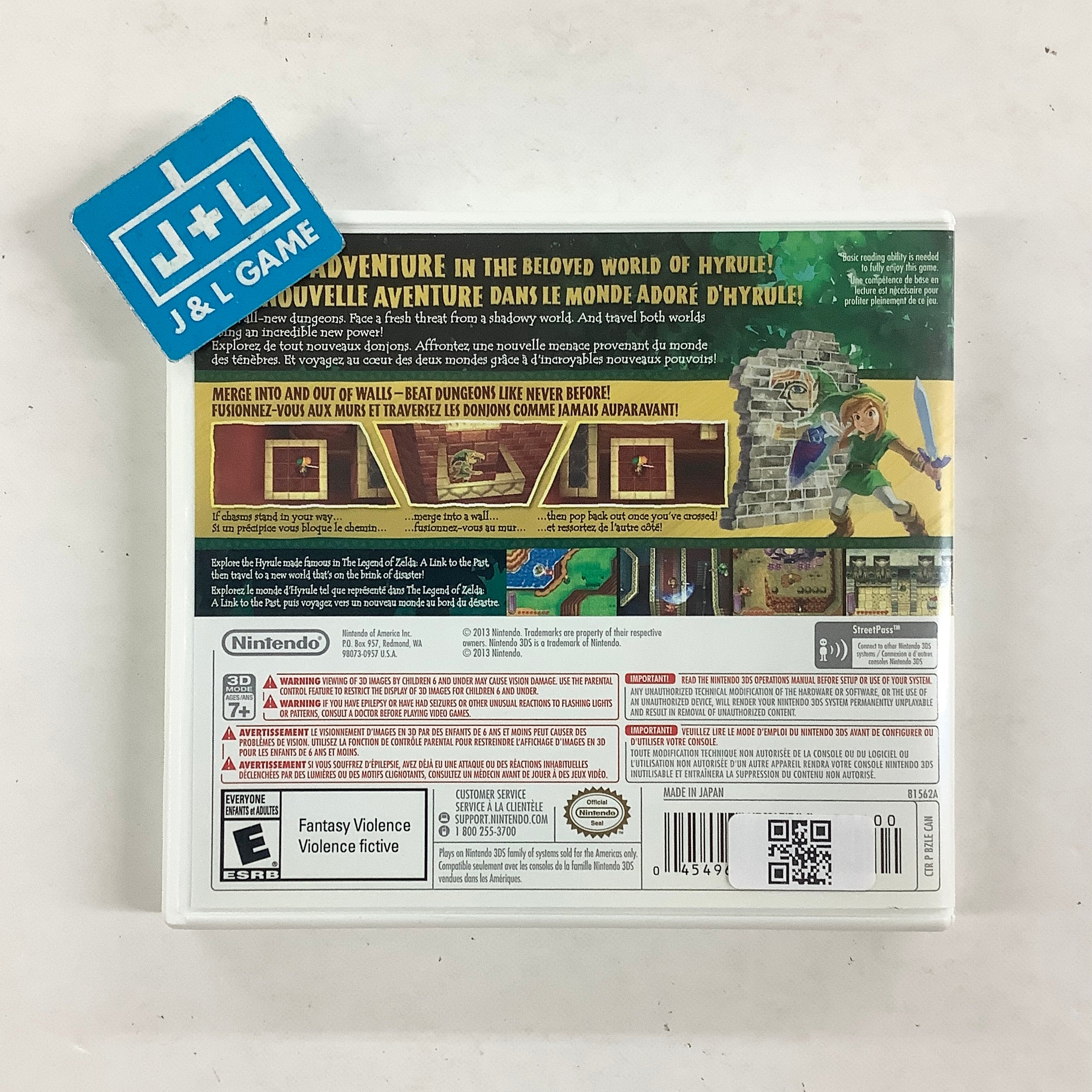 The Legend of Zelda: A Link Between Worlds - Nintendo 3DS [Pre-Owned] Video Games Nintendo