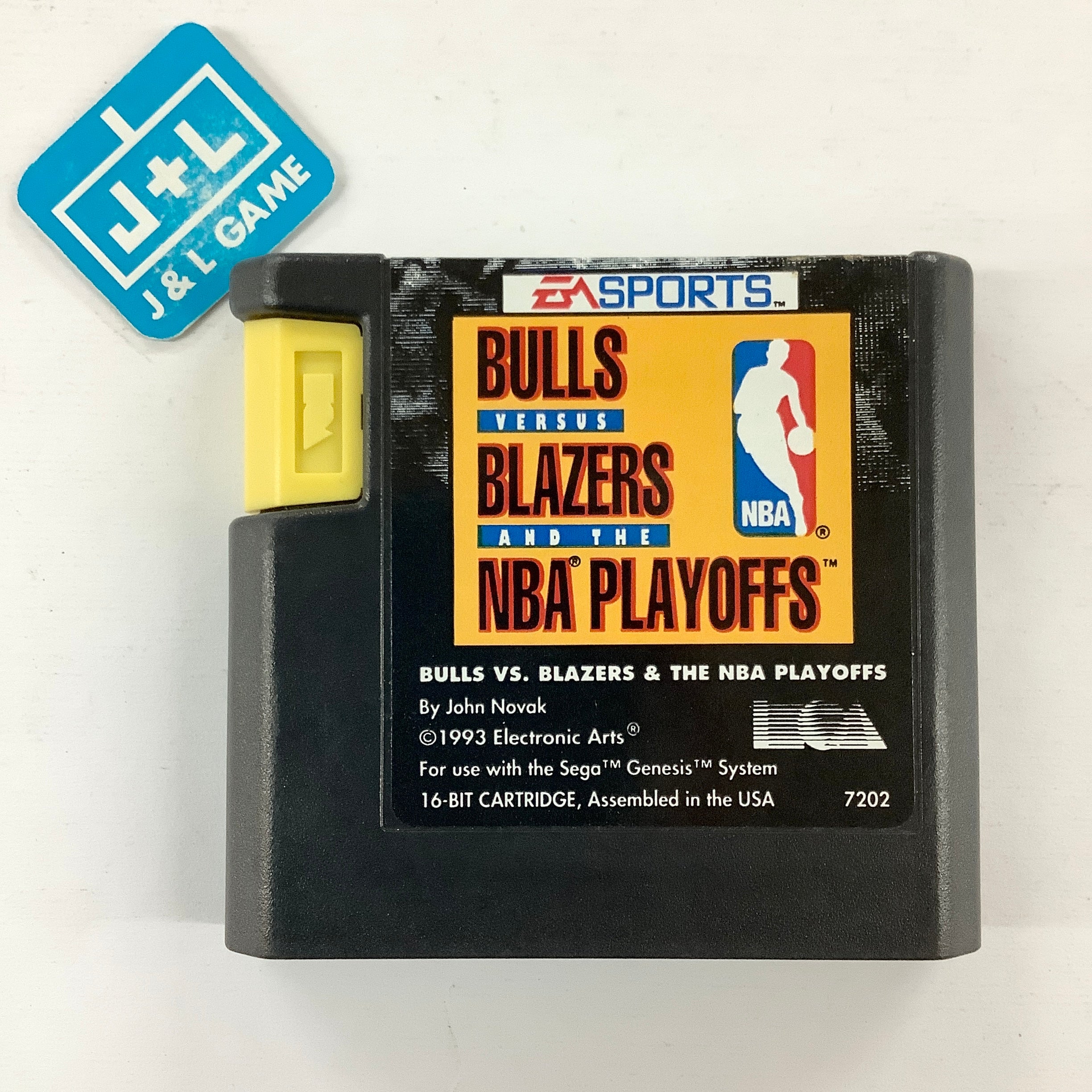 Bulls versus Blazers and the NBA Playoffs - SEGA Genesis [Pre-Owned] Video Games EA Sports   