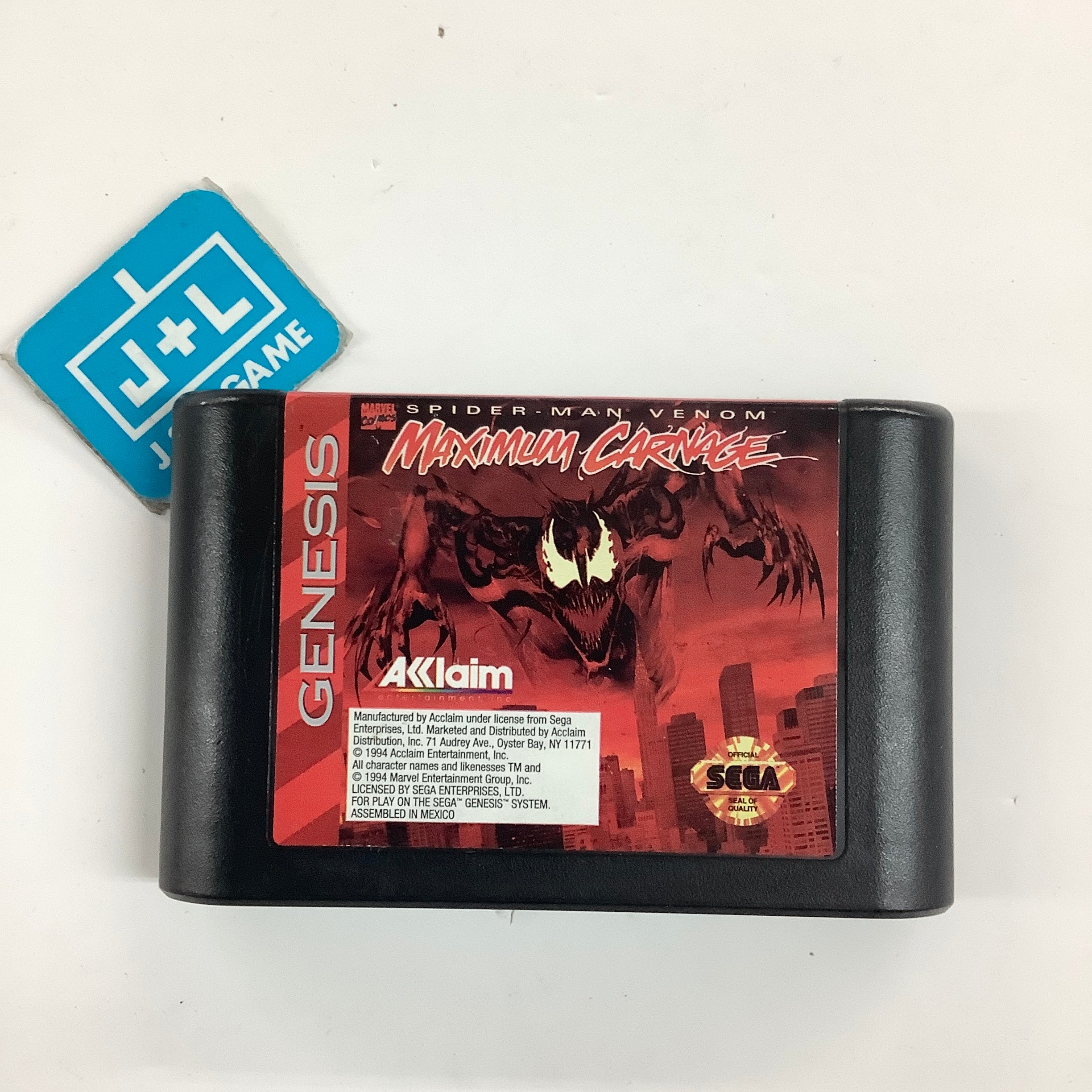 Spider-Man & Venom: Maximum Carnage - SEGA Genesis [Pre-Owned] Video Games Acclaim
