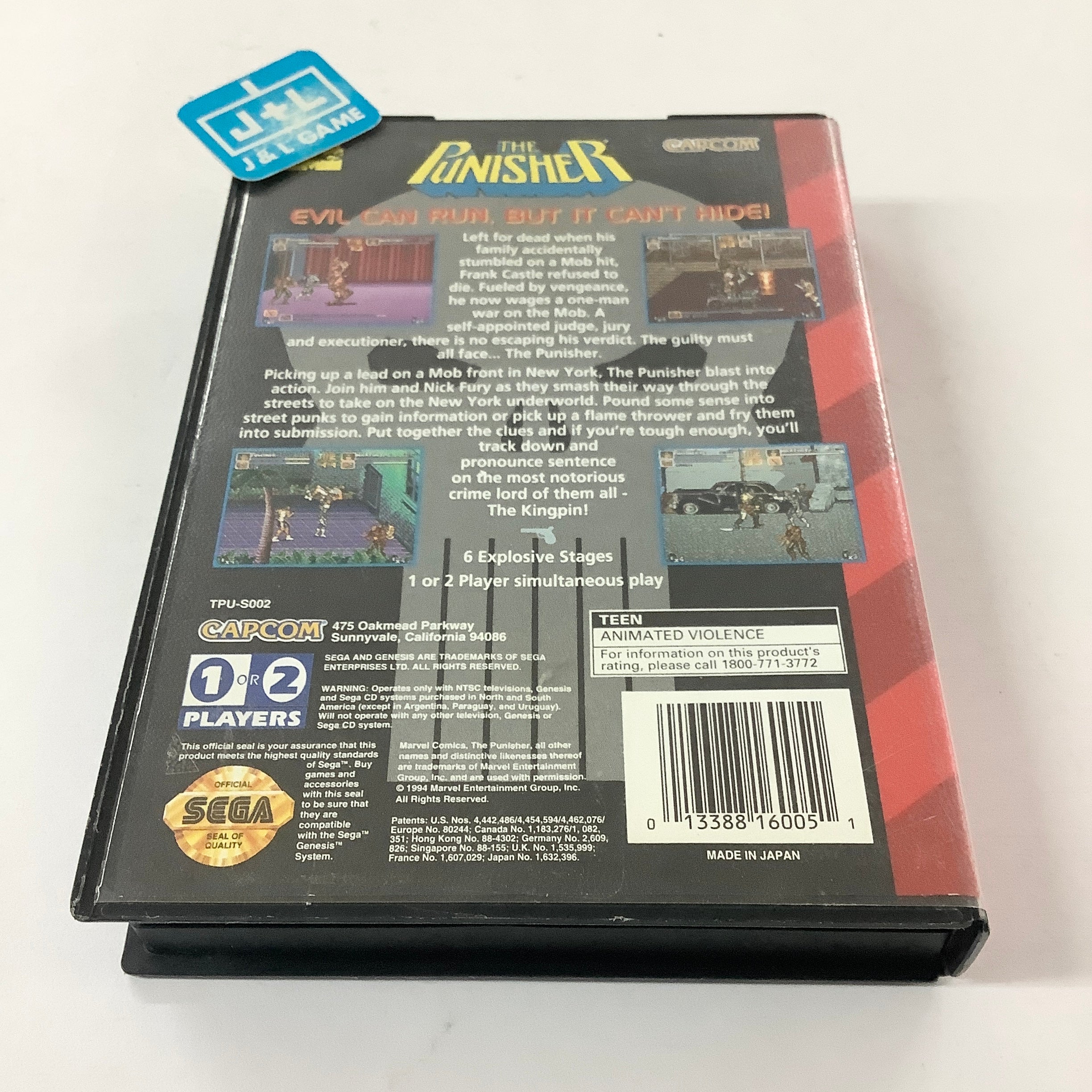 The Punisher - (SG) SEGA Genesis [Pre-Owned] Video Games Capcom   