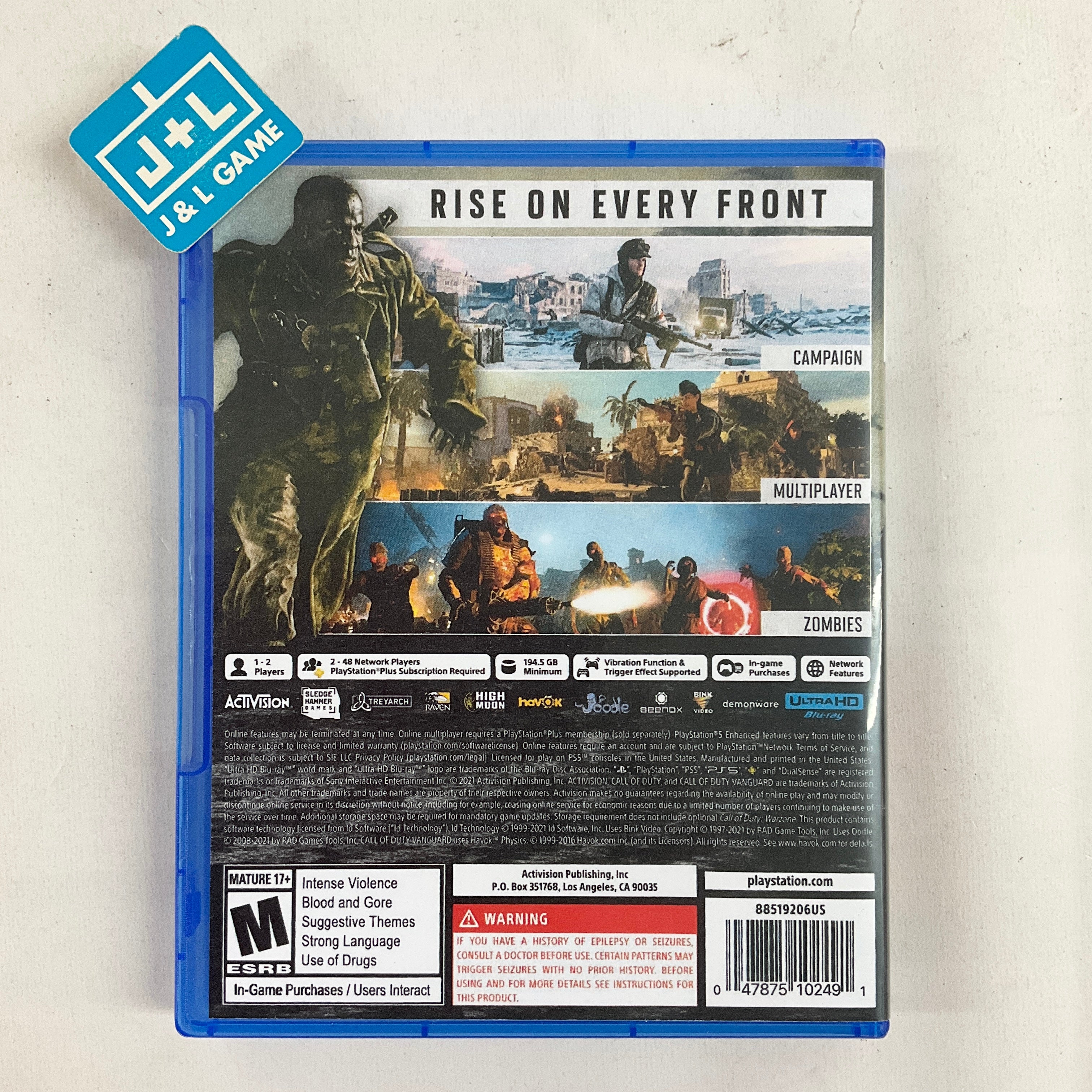 Call of Duty: Vanguard - (PS5) PlayStation 5 [Pre-Owned] Video Games Activision