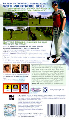 Pro Stroke Golf World Tour 2007 - SONY PSP (European Import) Video Games Oxygen Interactive   