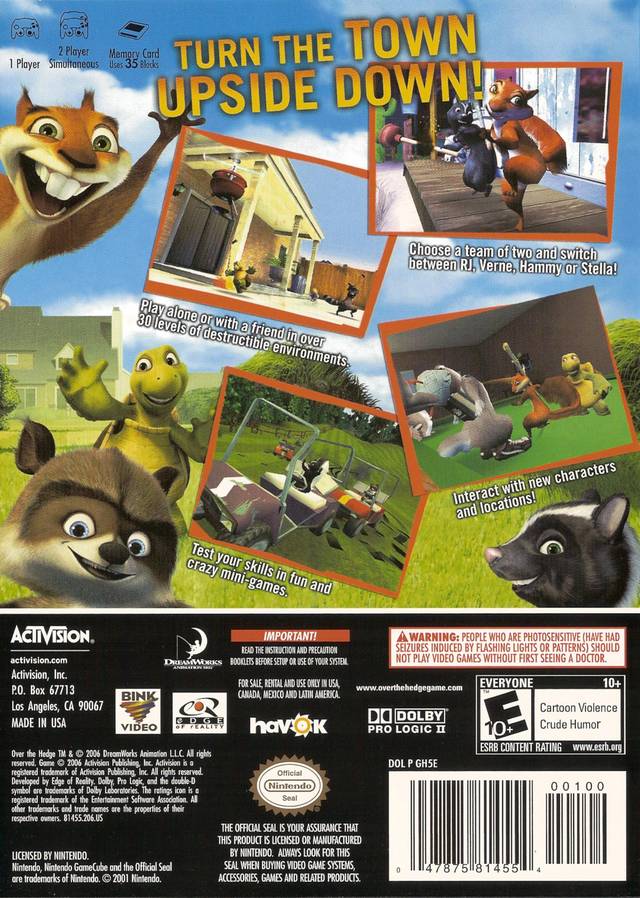 Over the Hedge - (GC) GameCube [Pre-Owned] Video Games Activision