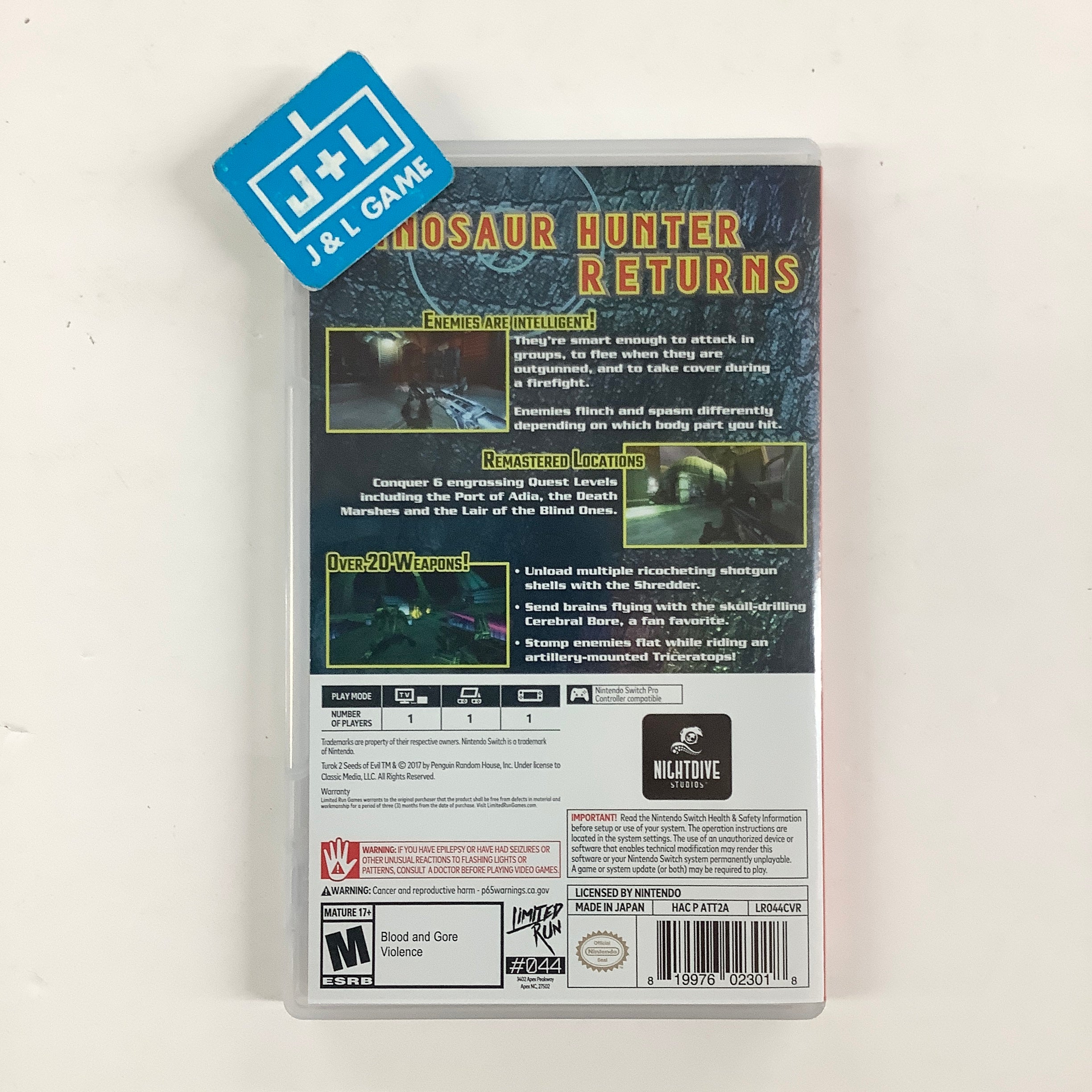 Turok / Turok 2 Seeds of Evil (Dual Pack) (Limited Run #044) - (NSW) Nintendo Switch [Pre-Owned] Video Games Limited Run