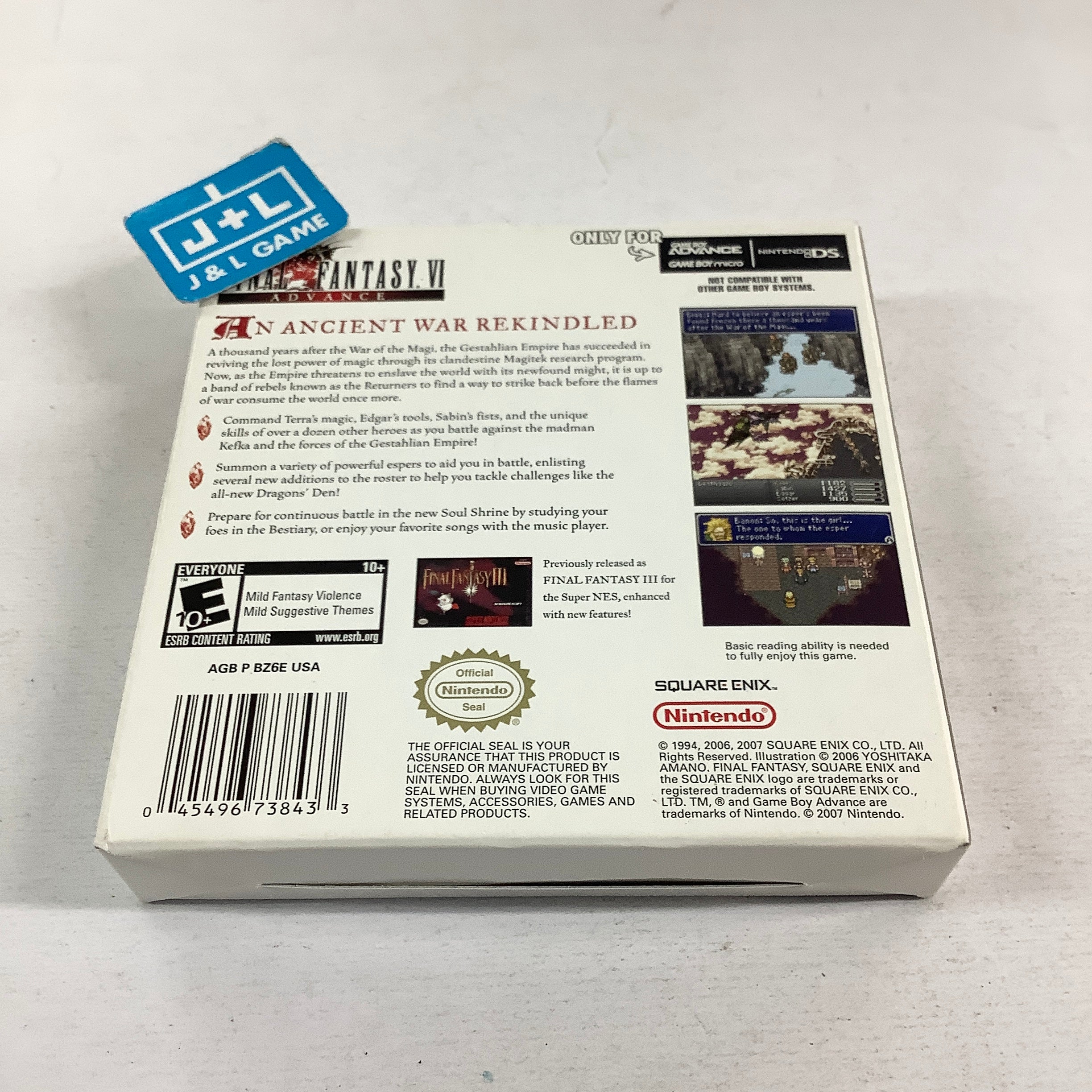 Final Fantasy VI Advance - (GBA) Game Boy Advance [Pre-Owned] Video Games Nintendo