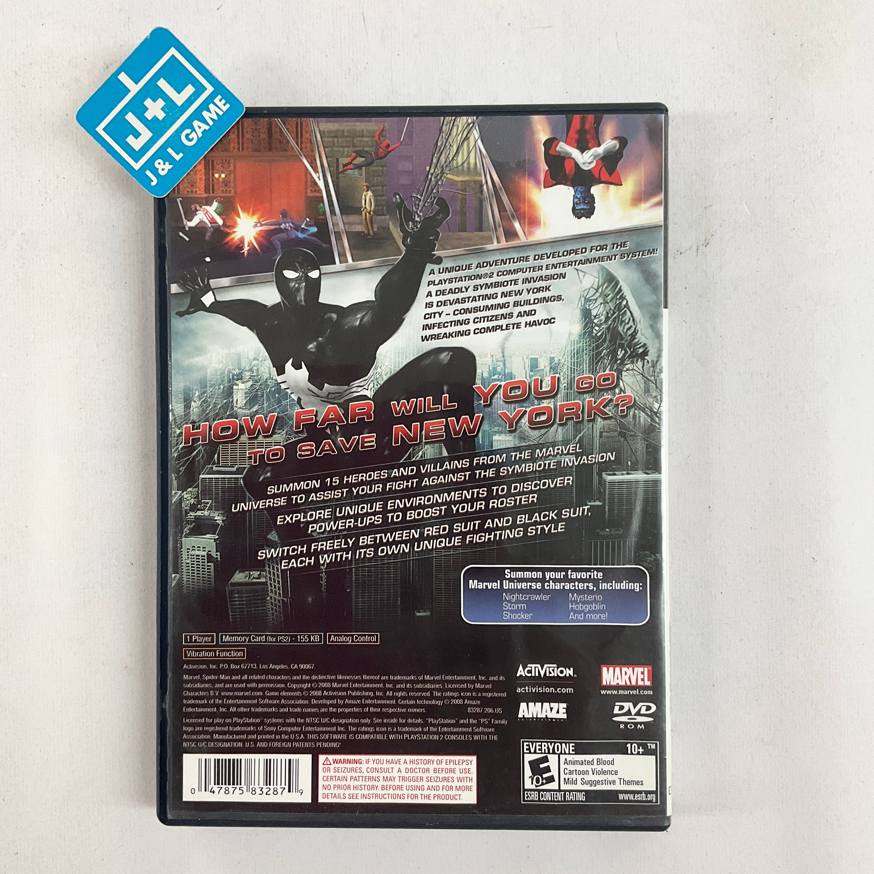 Spider-Man: Web of Shadows (Amazing Allies Edition) - PlayStation 2 [Pre-Owned] Video Games Activision