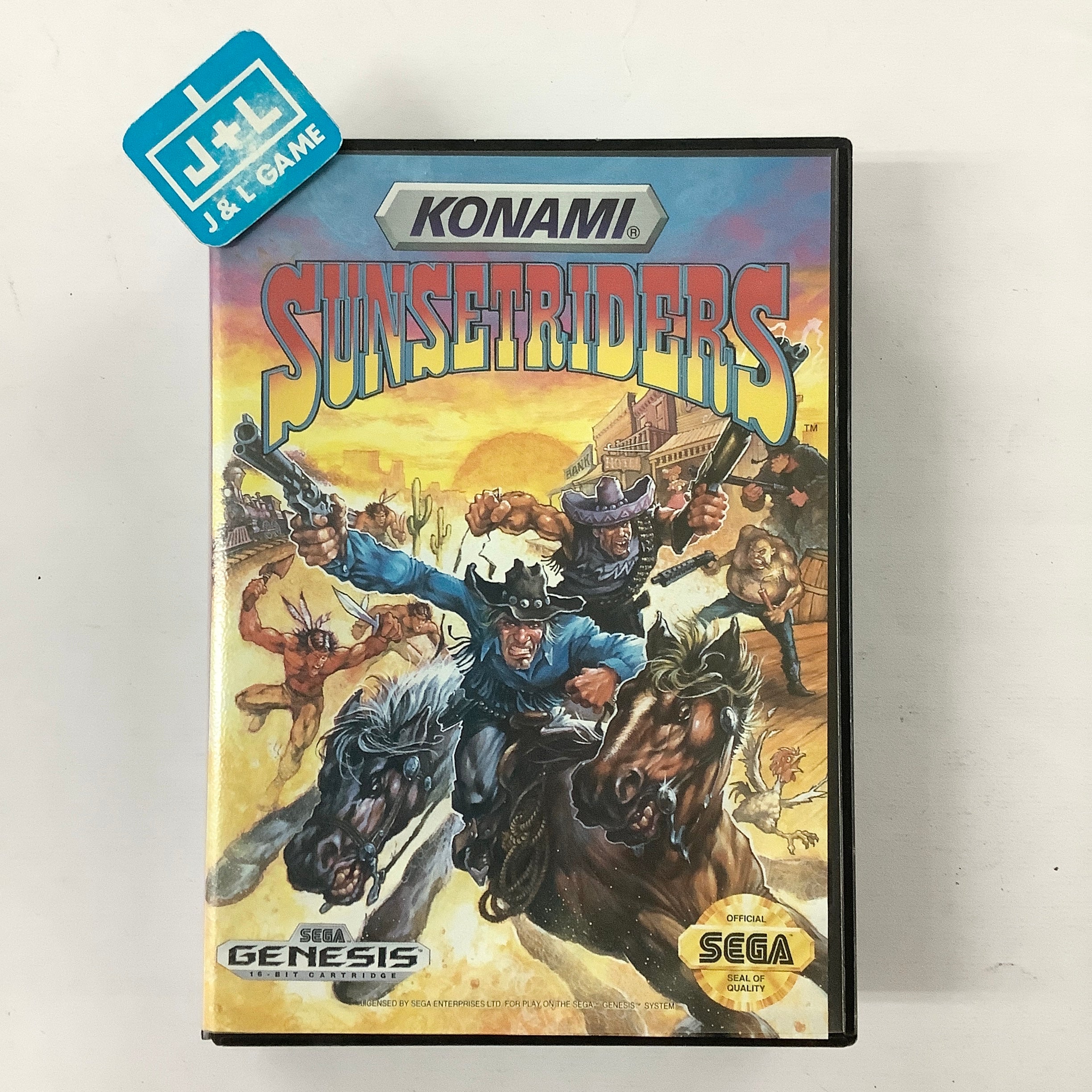 Sunset Riders - (SG) SEGA Genesis [Pre-Owned] Video Games Konami   