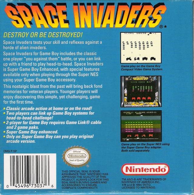Space Invaders - (GB) Game Boy [Pre-Owned] Video Games Nintendo   