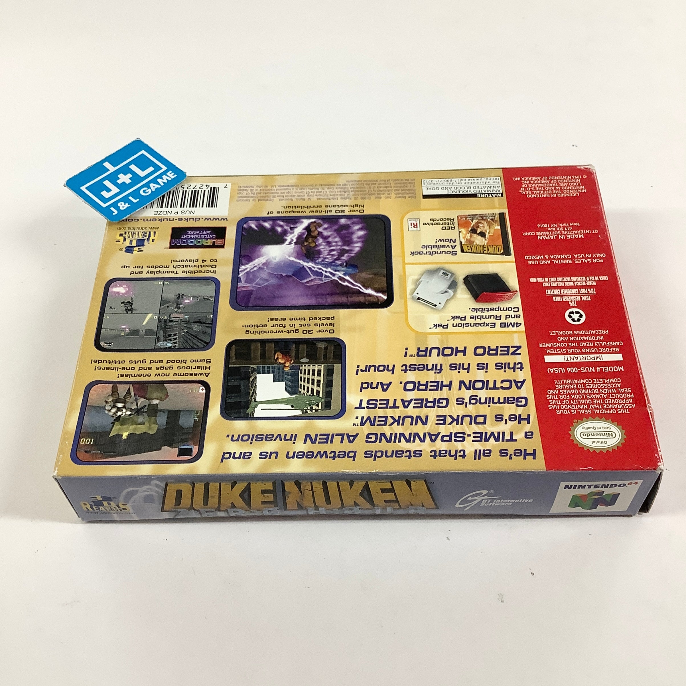 Duke Nukem: Zero Hour - (N64) Nintendo 64 [Pre-Owned]