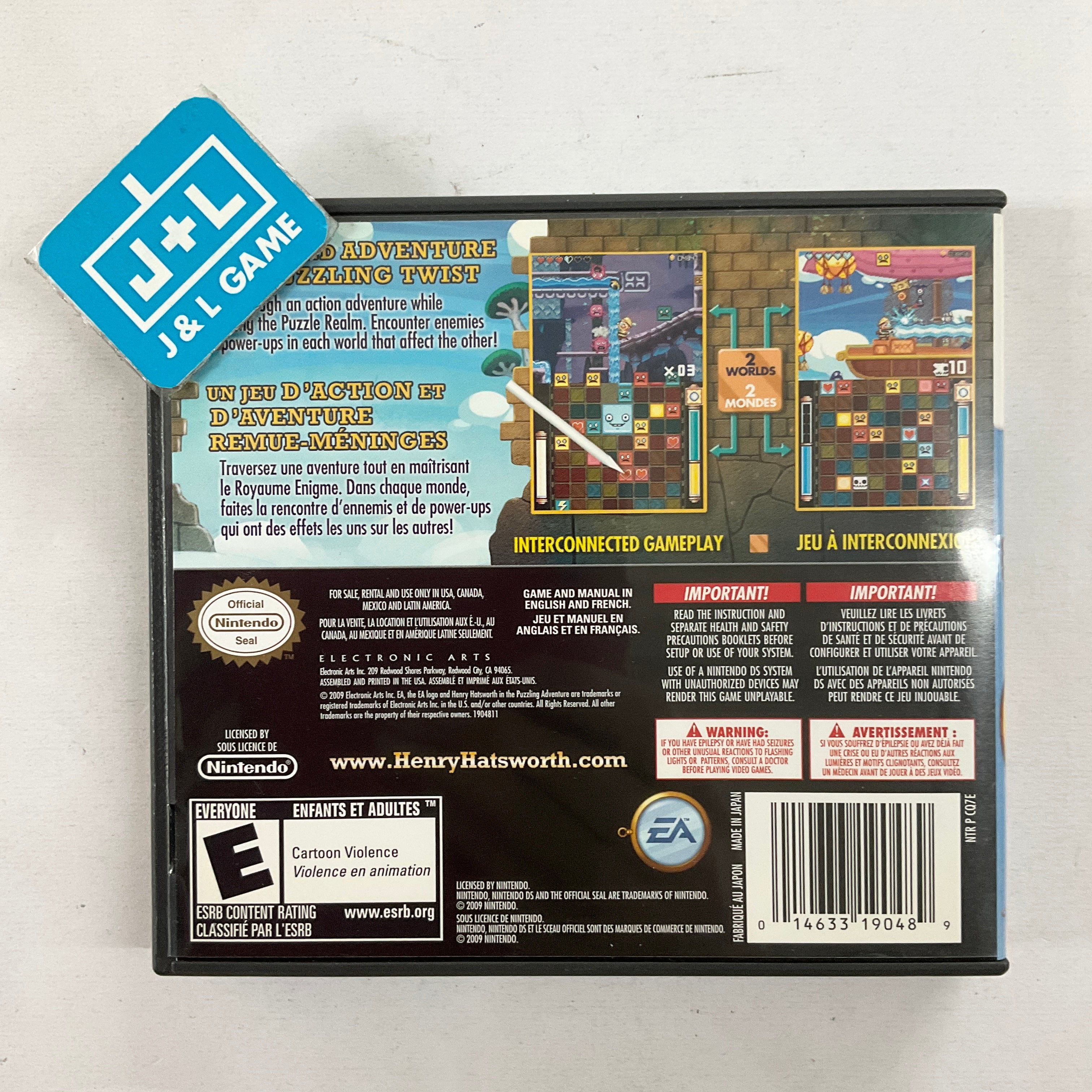 Henry Hatsworth in the Puzzling Adventure - (NDS) Nintendo DS [Pre-Owned] Video Games Electronic Arts   