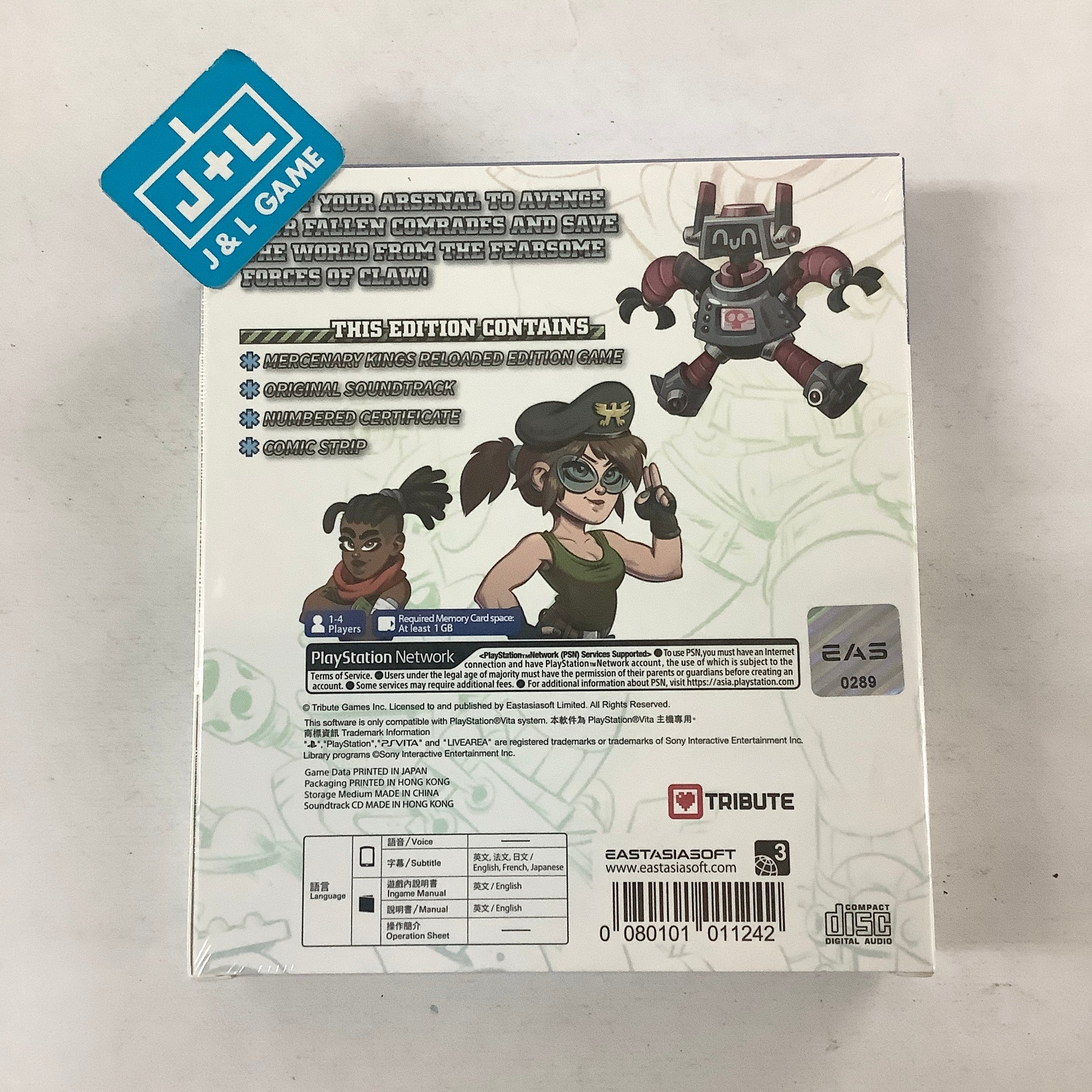 Mercenary Kings Reloaded Edition (Limited Edition) - (PSV) PlayStation Vita (Asia Import) Video Games EastAsiaSoft   