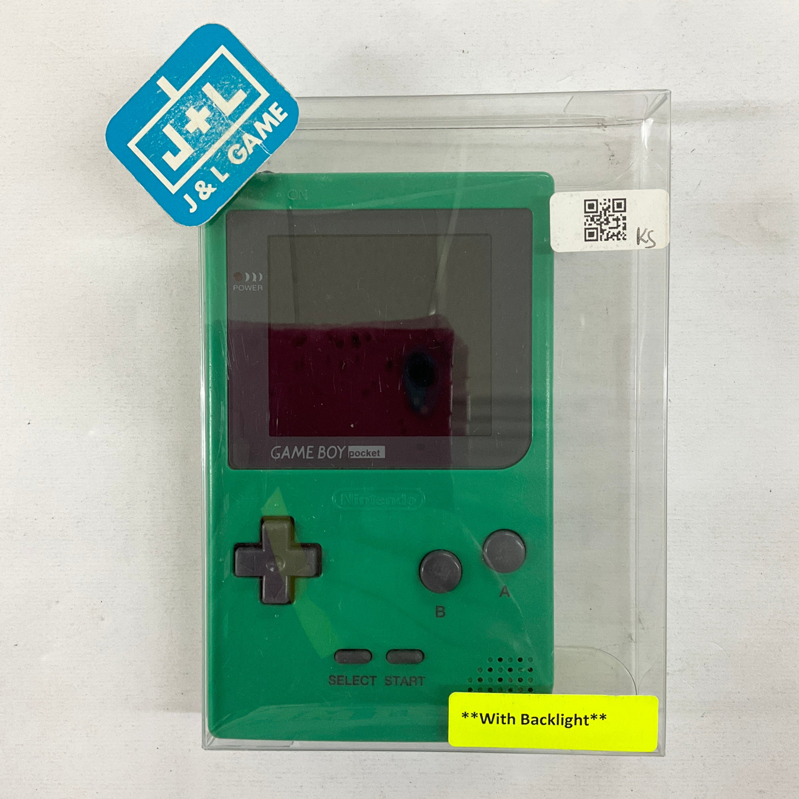 Nintendo Game Boy Pocket (Green with backlight) - (GBP) Game Boy