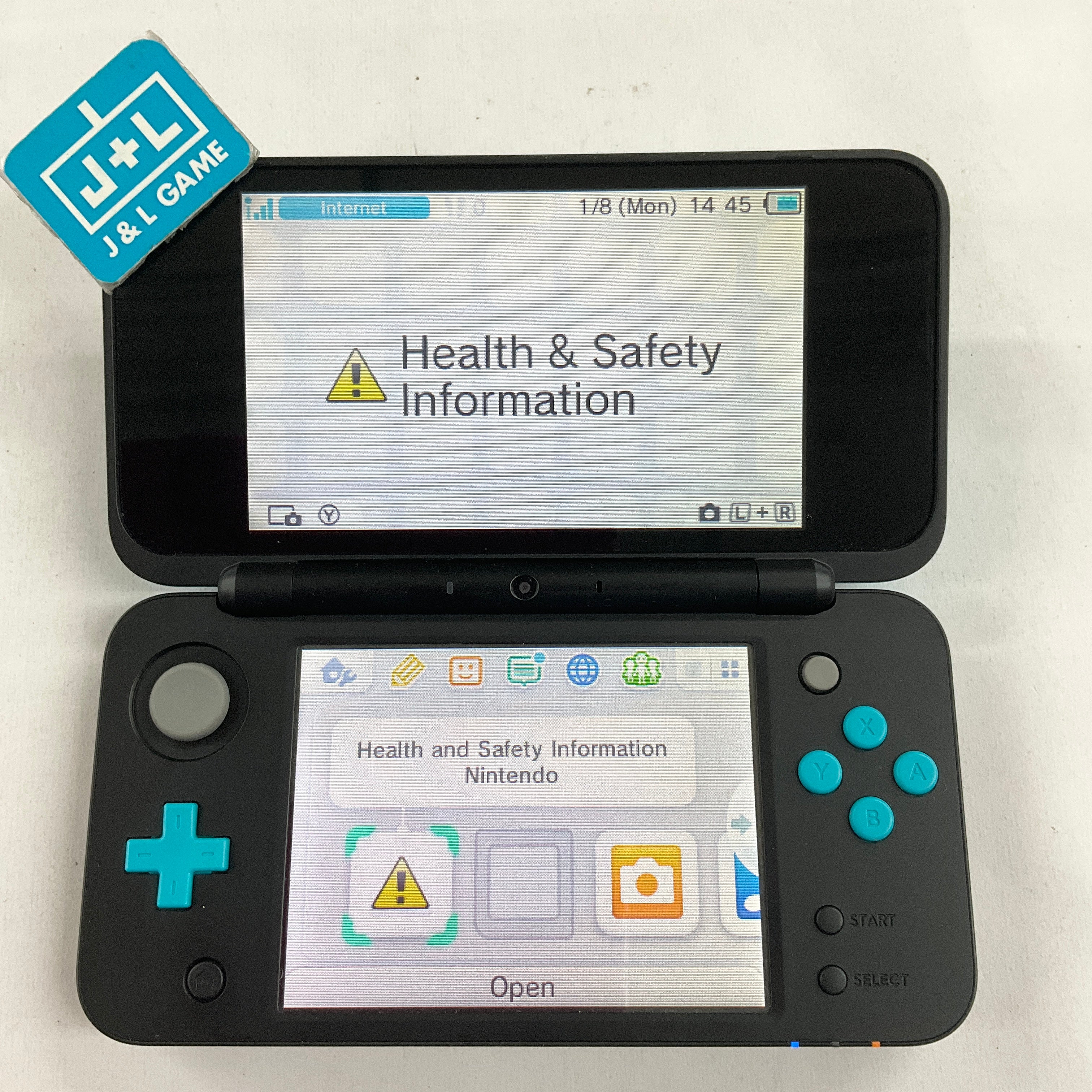 New Nintendo 2DS XL Console (Black + Turquoise) - Nintendo 3DS