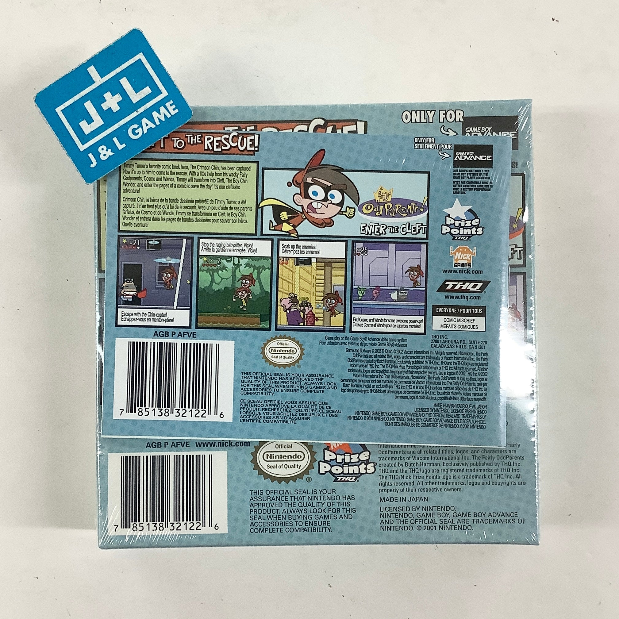 The Fairly OddParents! Enter the Cleft - (GBA) Game Boy Advance Video Games THQ