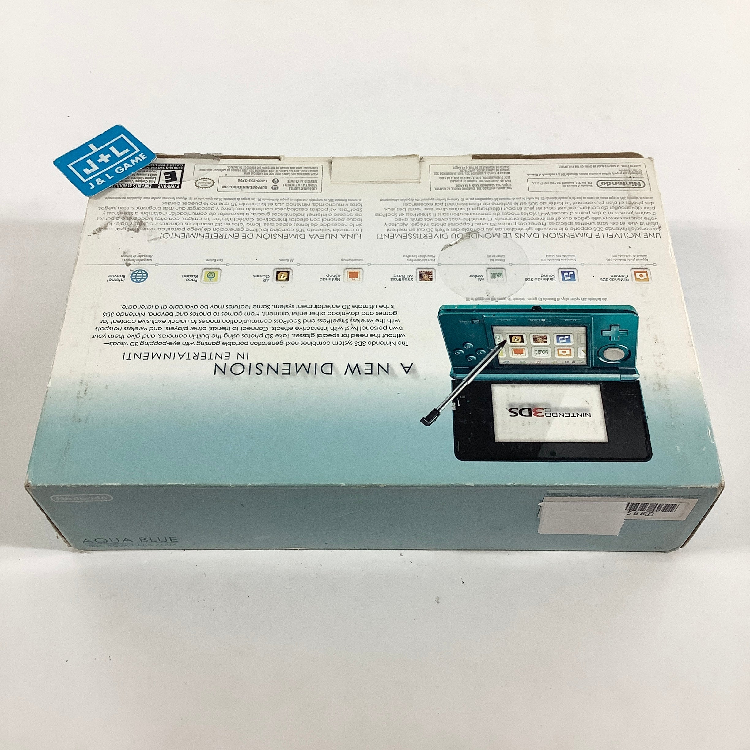 Nintendo 3DS Console (Aqua Blue) - Nintendo 3DS [Pre-Owned] Consoles Nintendo