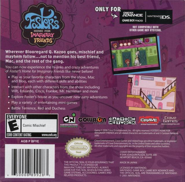 Foster's Home for Imaginary Friends - (GBA) Game Boy Advance [Pre-Owned] Video Games Telegames