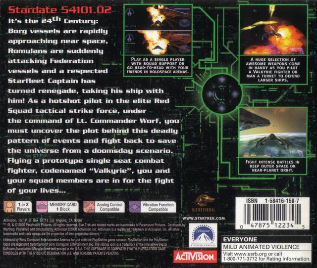 Star Trek: Invasion - (PS1) Playstation 1 [Pre-Owned] Video Games Activision   