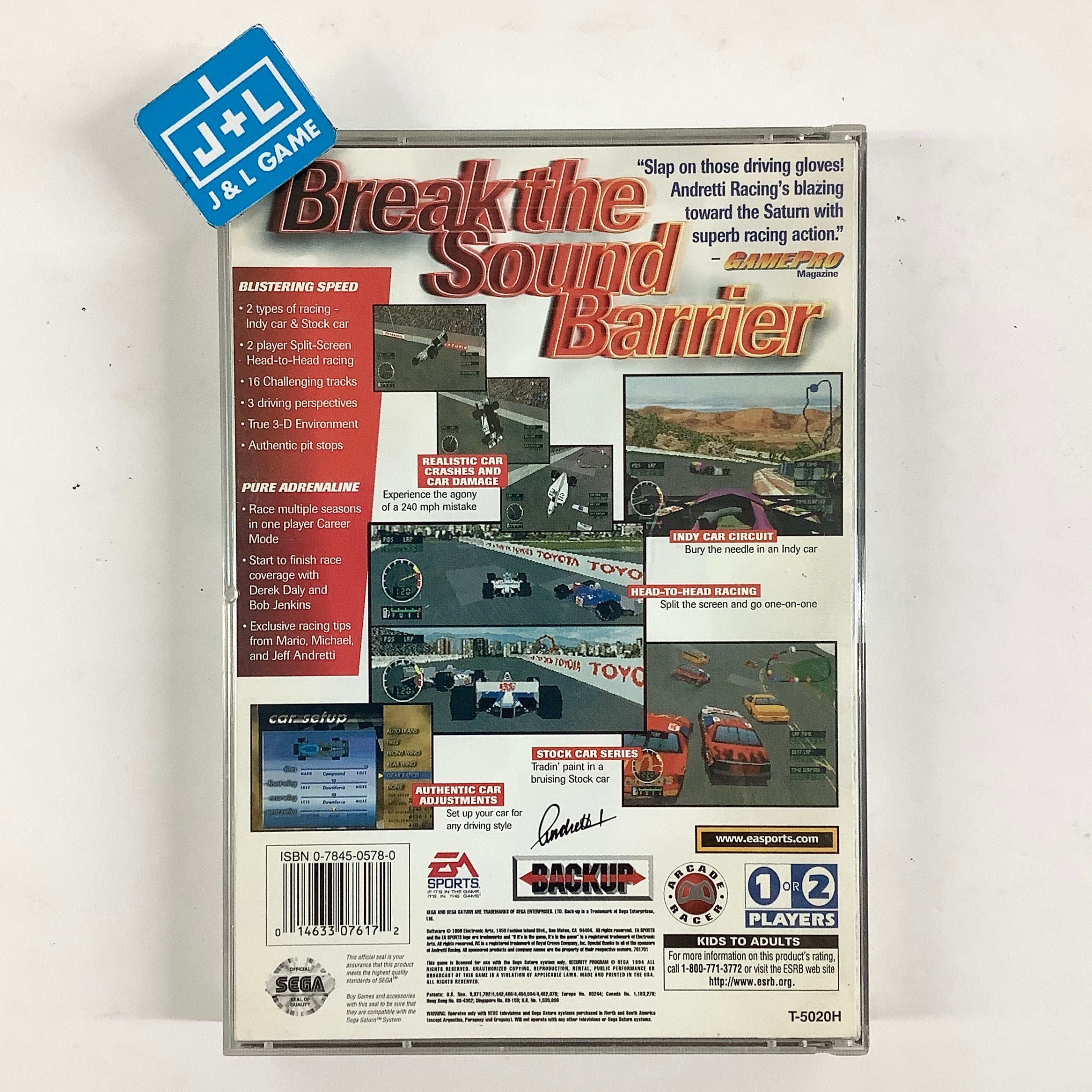 Andretti Racing - (SS) SEGA Saturn [Pre-Owned] Video Games Sega