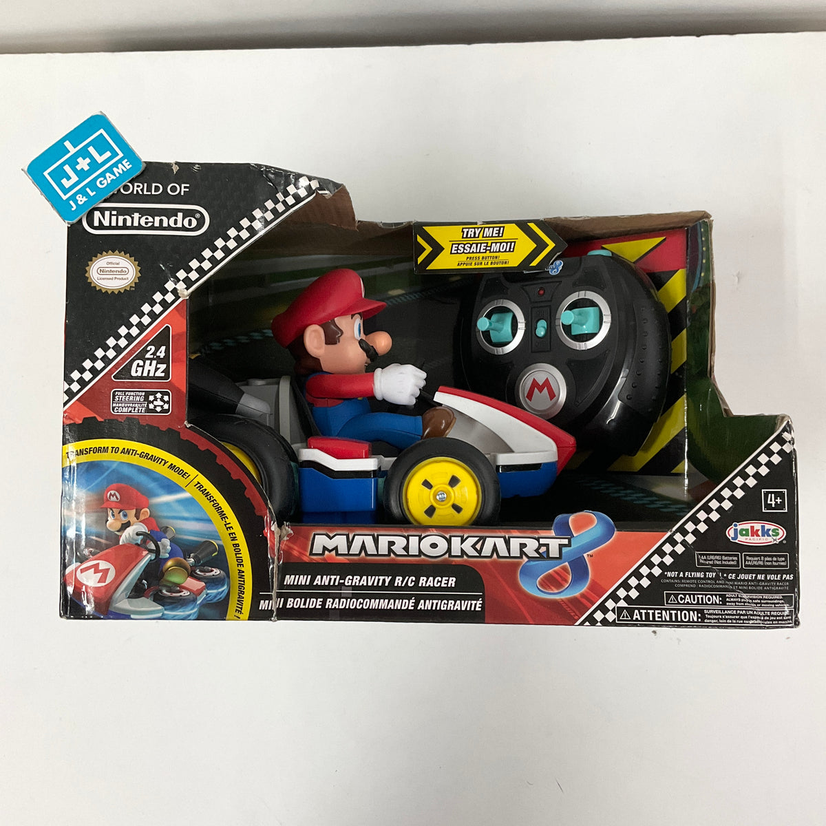 Mario Mini Rc Racer Nintendo Super Mario Kart 8 Anti-Gravity Mini RC Racer 2.4GHZ (Mario ...