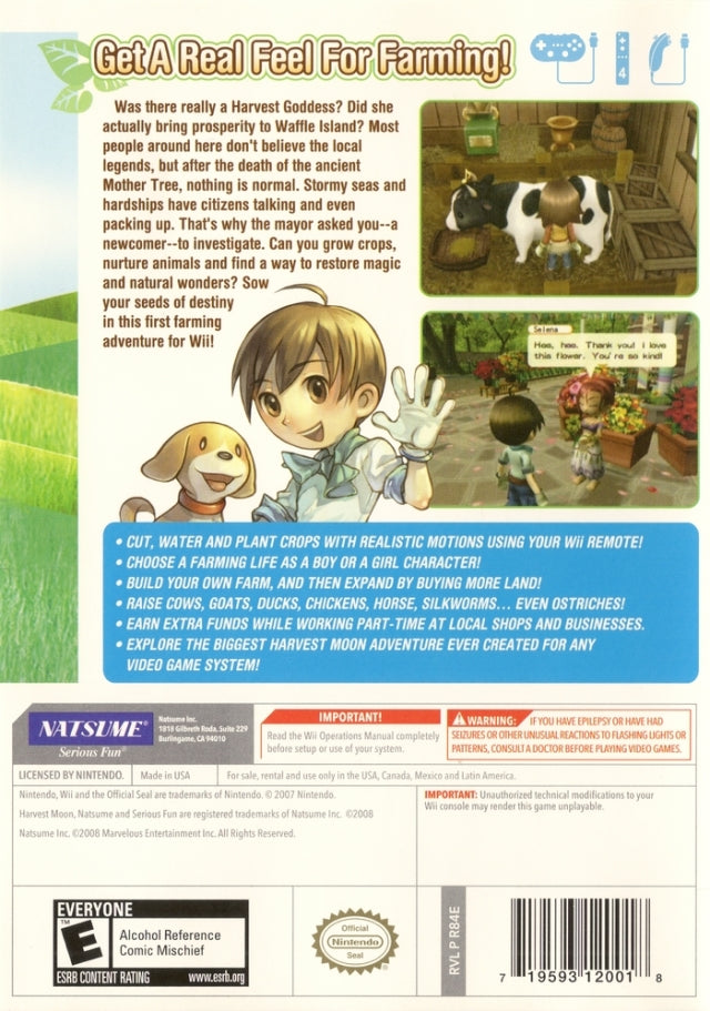 Harvest Moon: Tree of Tranquility - Nintendo Wii Video Games Natsume   