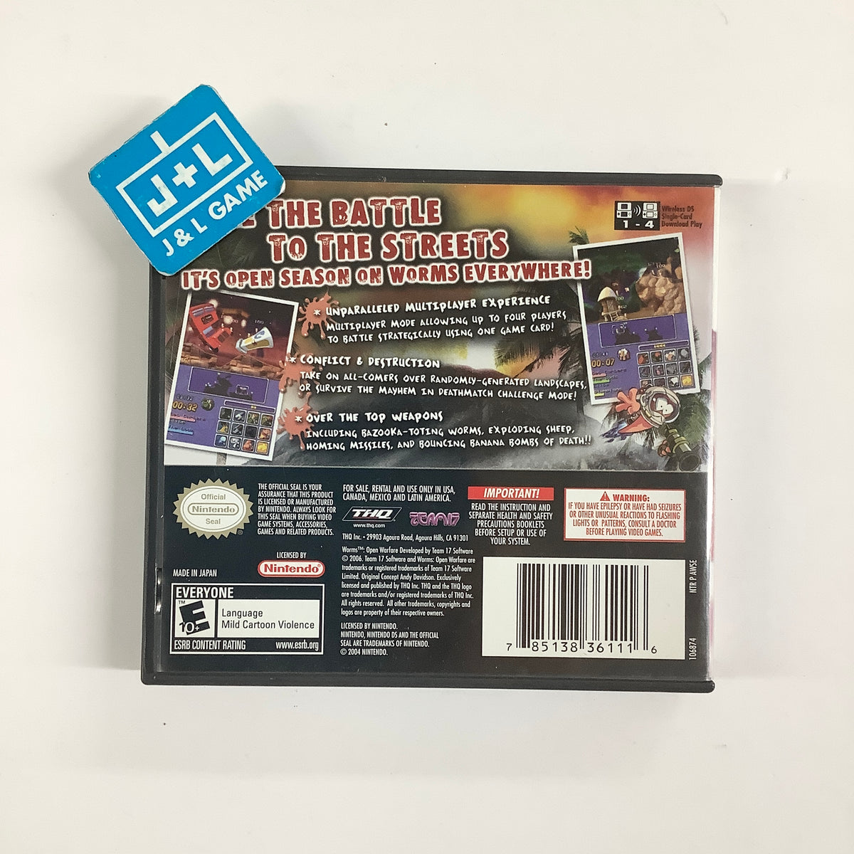 Worms: Open Warfare - (NDS) Nintendo DS [Pre-Owned] Video Games THQ