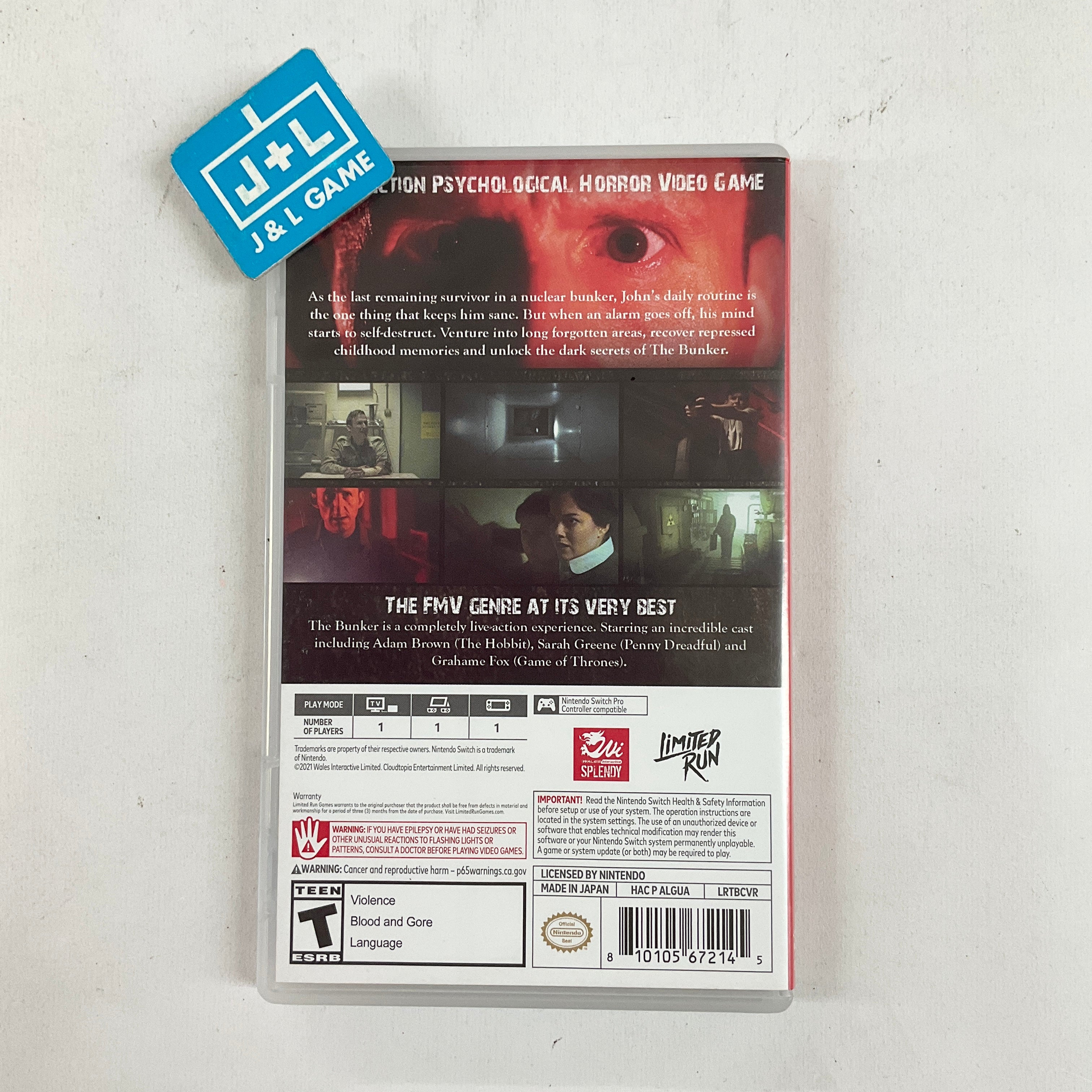 The Bunker - (NSW) Nintendo Switch [Pre-Owned] Video Games Limited Run Games