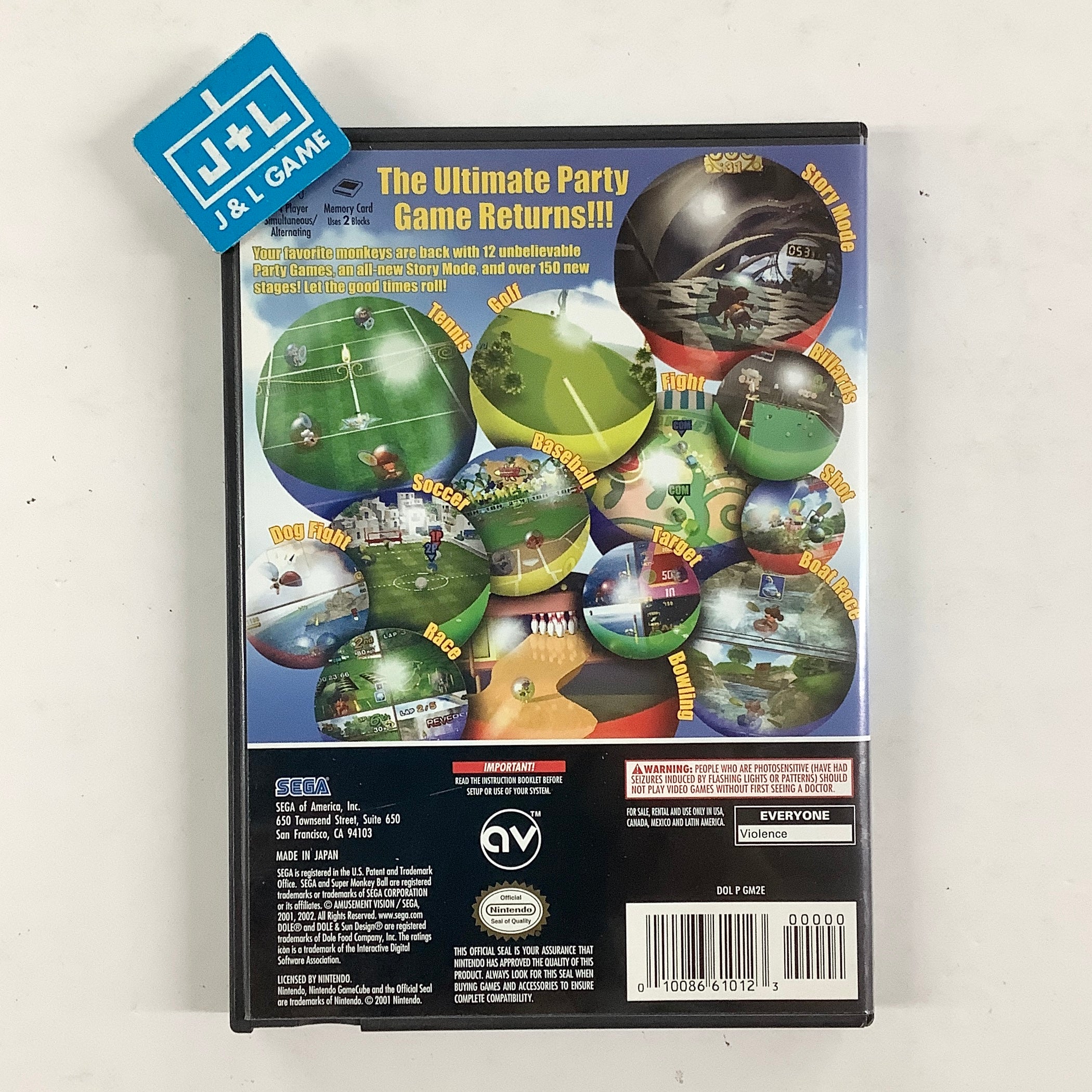 Super Monkey Ball 2 - (GC) GameCube [Pre-Owned] Video Games Sega
