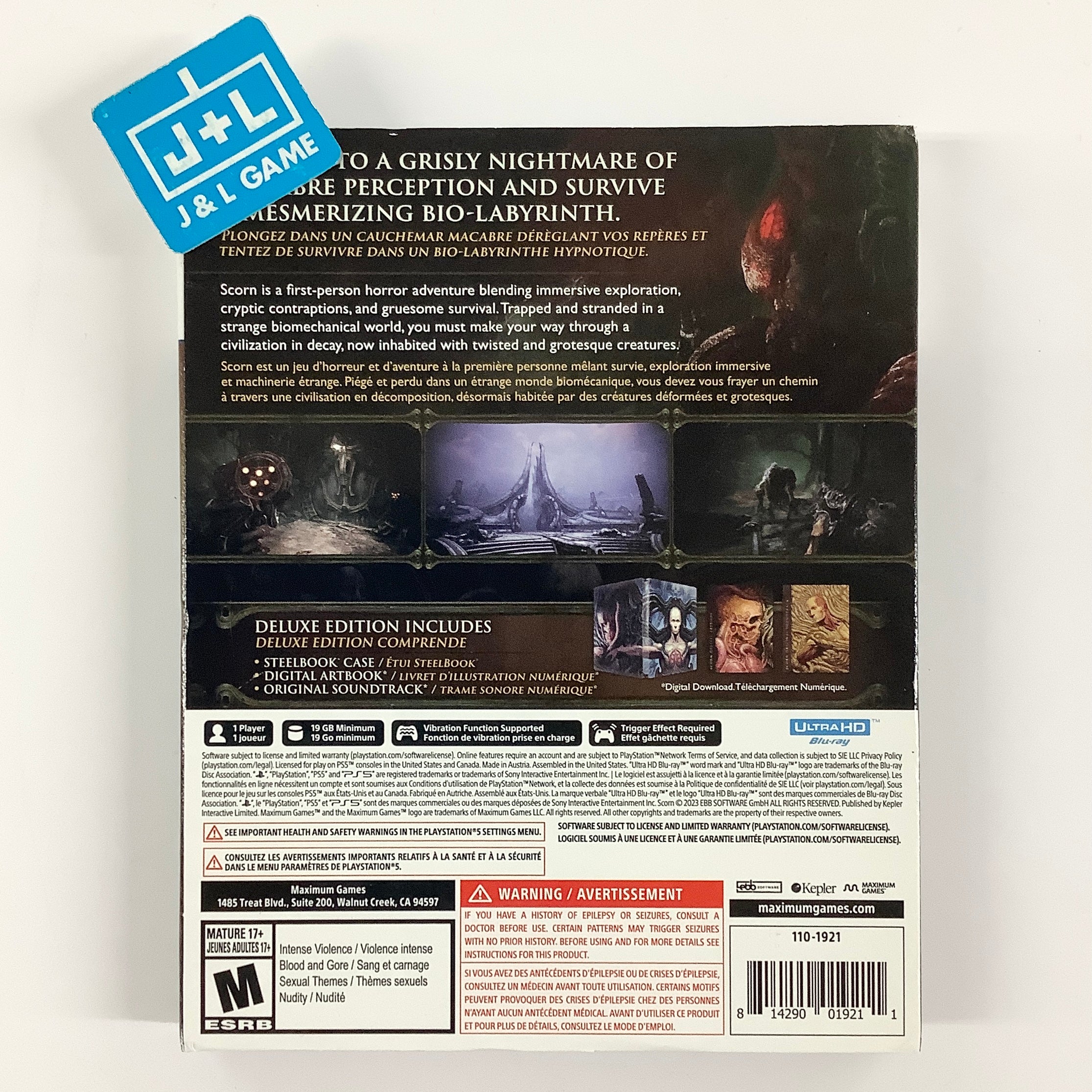 Scorn (Deluxe Edition) (SteelBook) - (PS5) PlayStation 5 [Pre-Owned] Video Games Maximum Entertainment