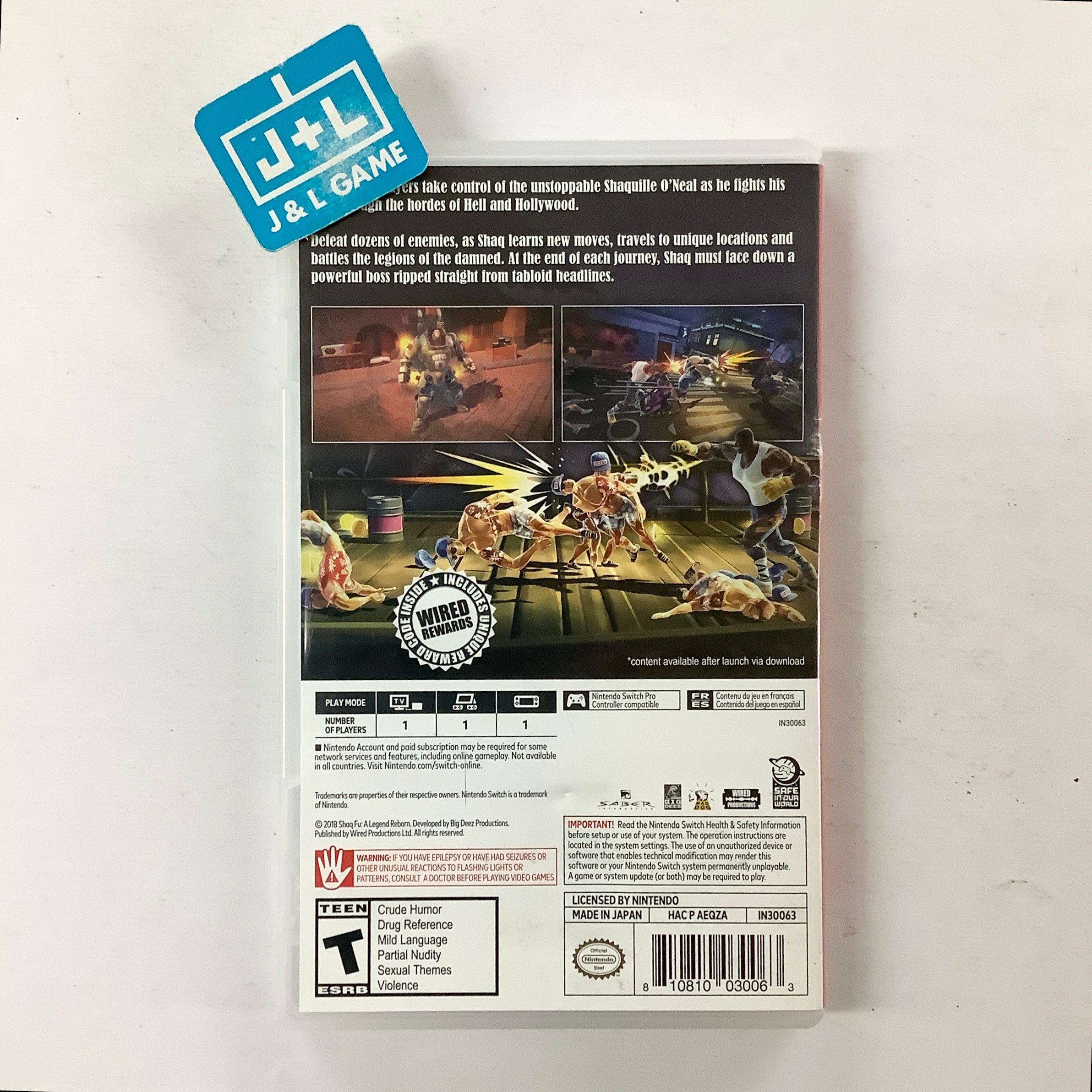 Shaq Fu: A Legend Reborn - (NSW) Nintendo Switch [Pre-Owned] Video Games Wired Productions   