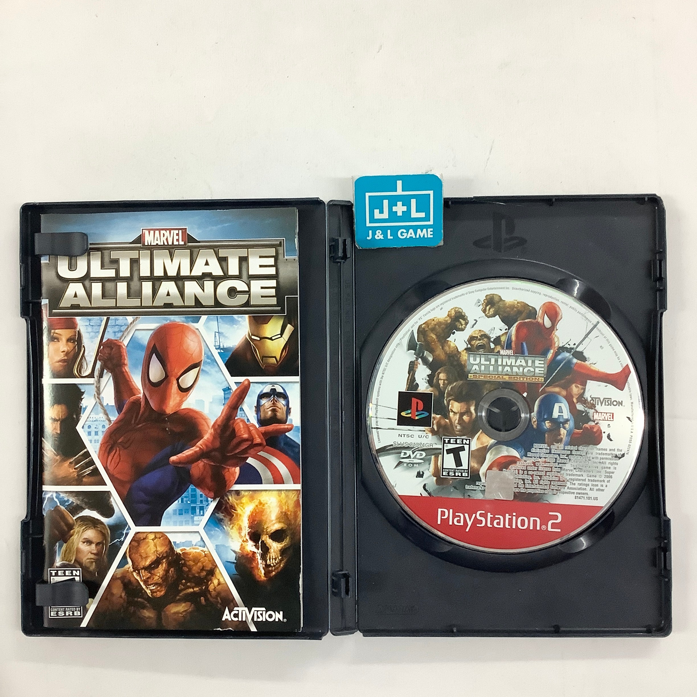 Marvel: Ultimate Alliance: Special Edition (Greatest Hits)(No Bous Disc) - (PS2) PlayStation 2 [Pre-Owned] Video Games Activision