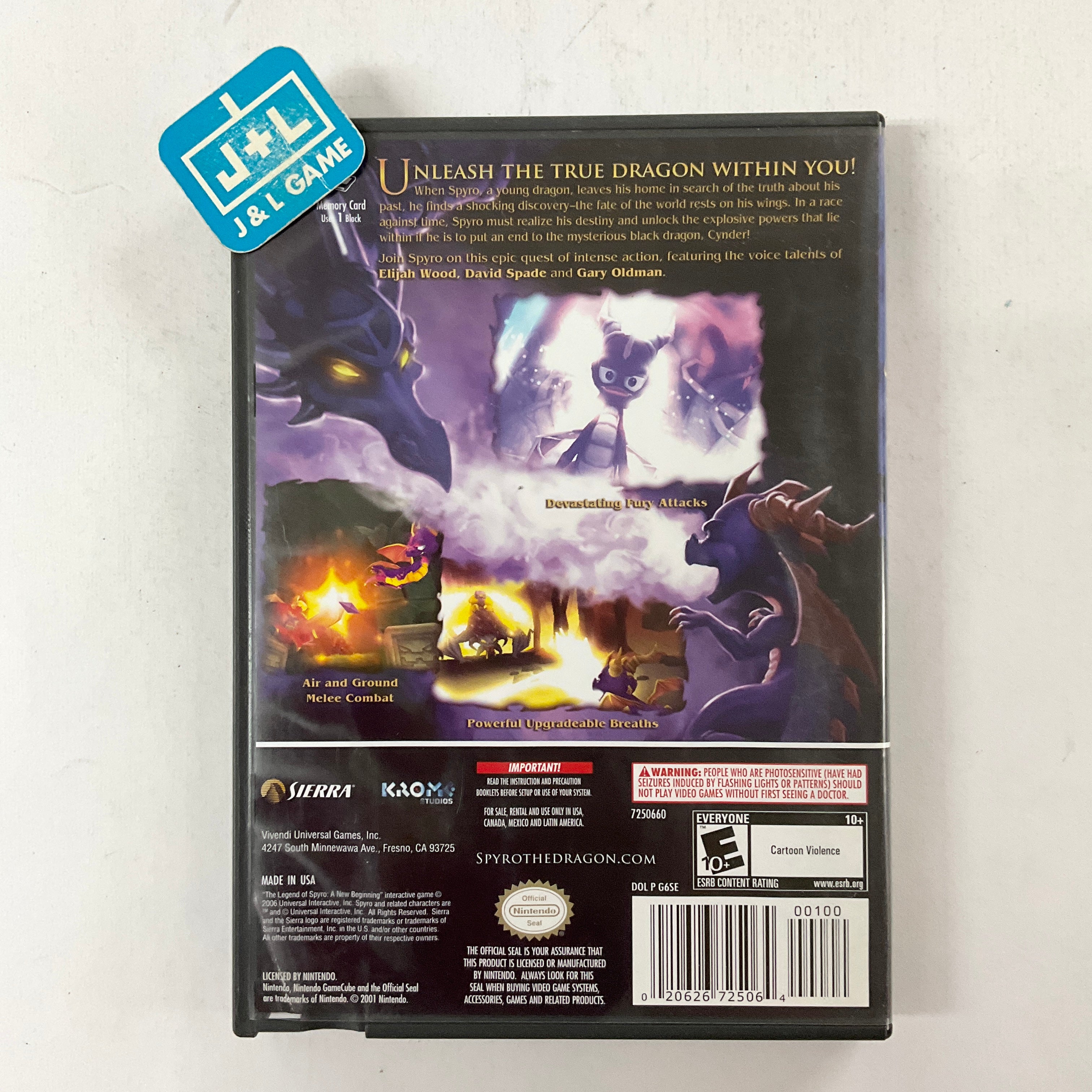 The Legend of Spyro: A New Beginning - (GC) Nintendo GameCube [Pre-Owned] Video Games Vivendi Universal   