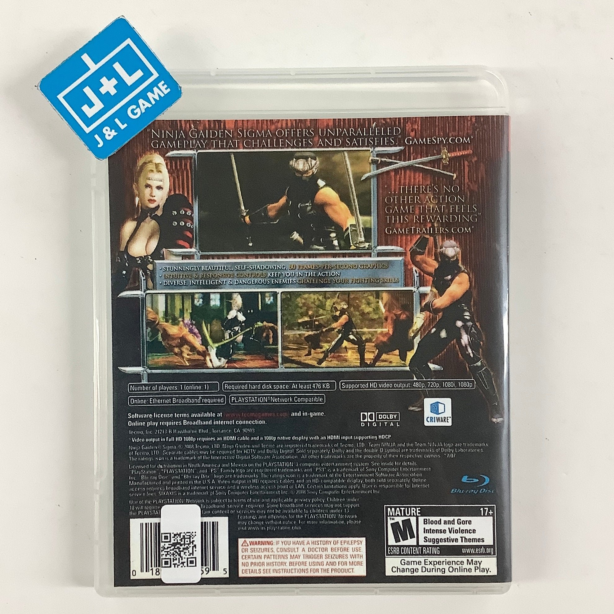 Ninja Gaiden Sigma (Greatest Hits) - (PS3) PlayStation 3 [Pre-Owned]