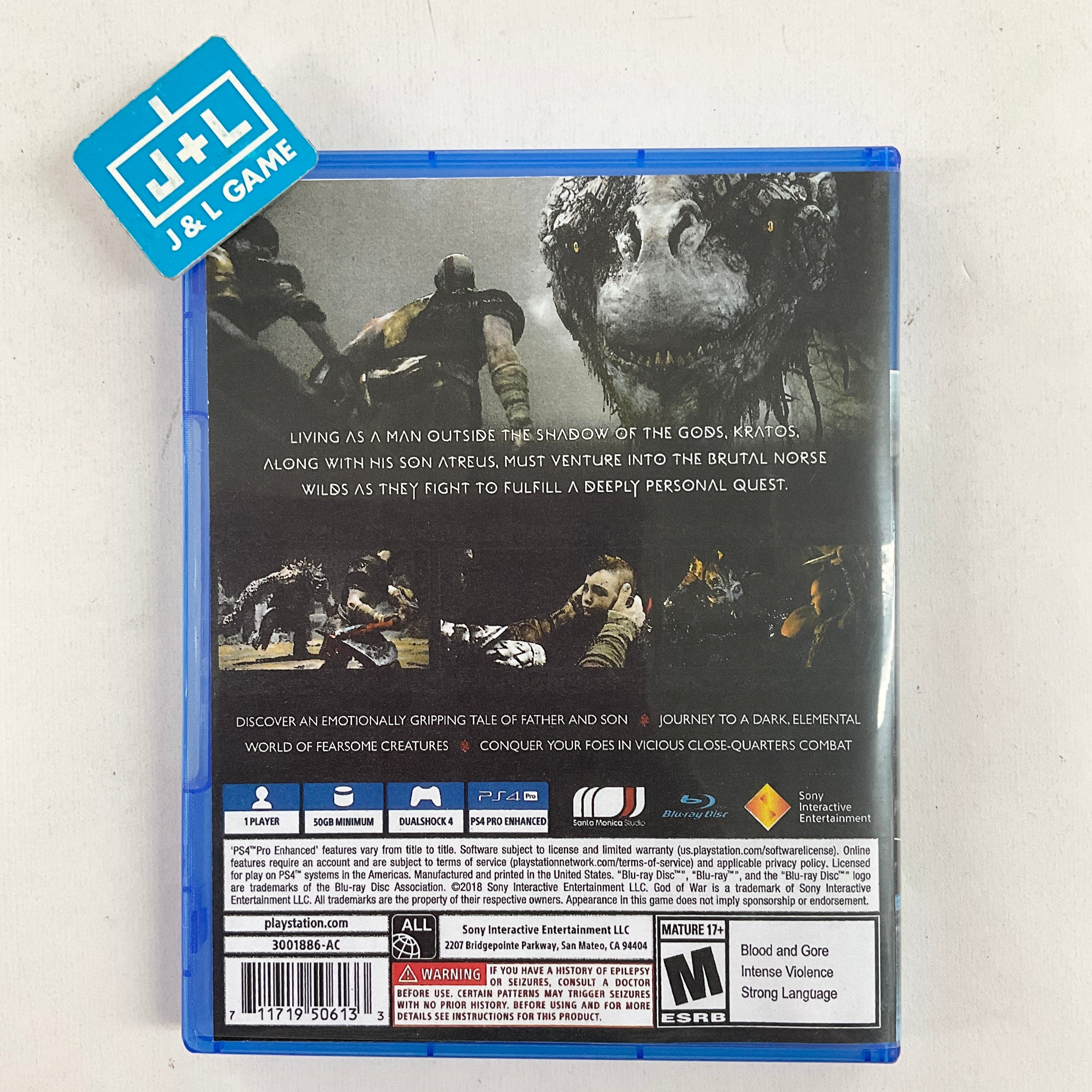 God of War - (PS4) PlayStation 4 [Pre-Owned] Video Games Sony Interactive Entertainment