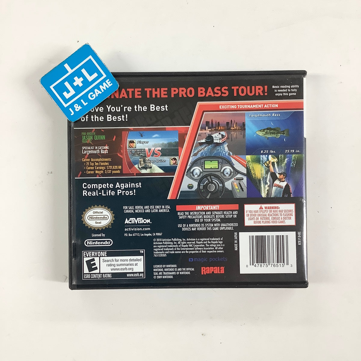 Rapala Pro Bass Fishing - (NDS) Nintendo DS [Pre-Owned] Video Games Activision