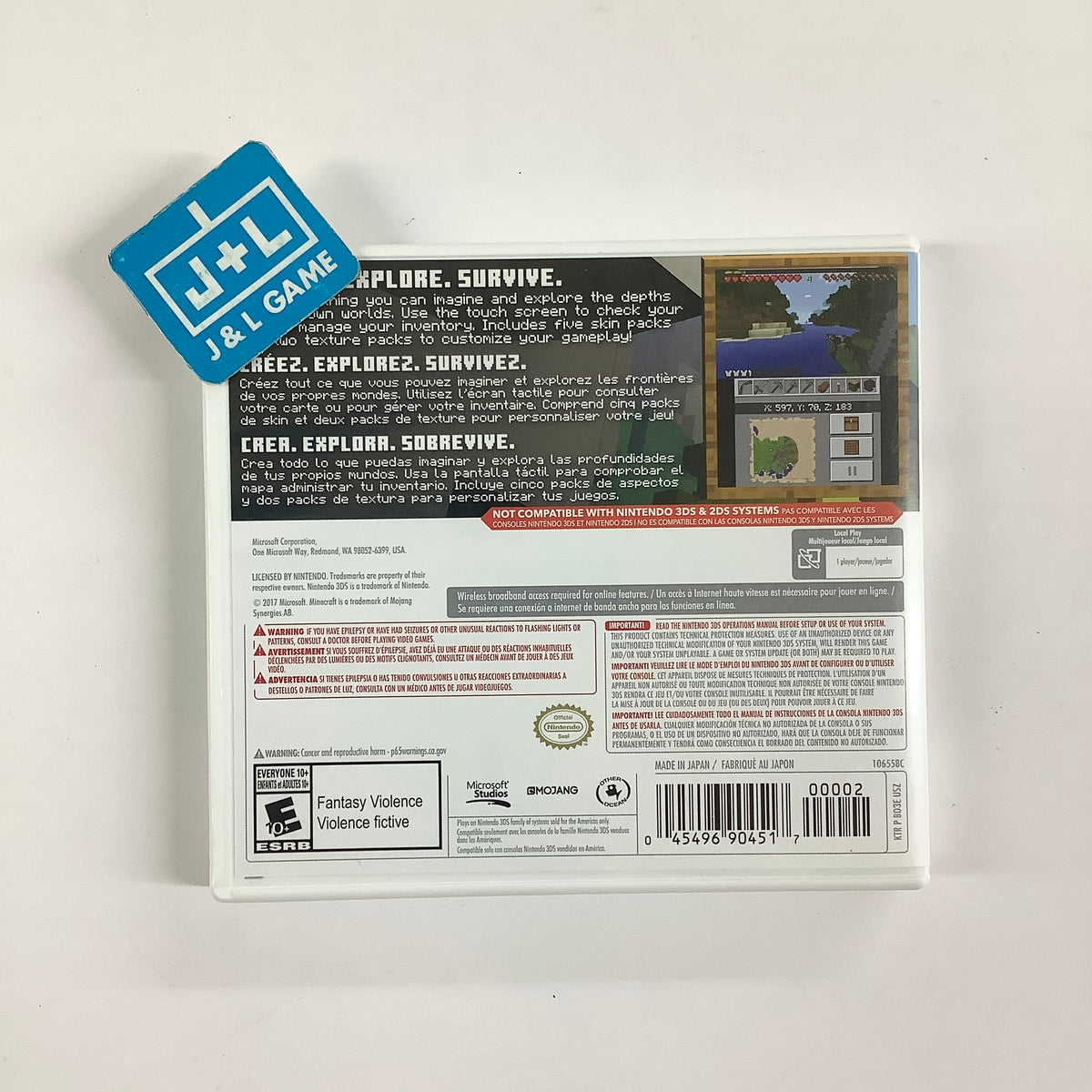 Minecraft: New Nintendo 3DS Edition - Nintendo 3DS [Pre-Owned] Video Games Mojang AB