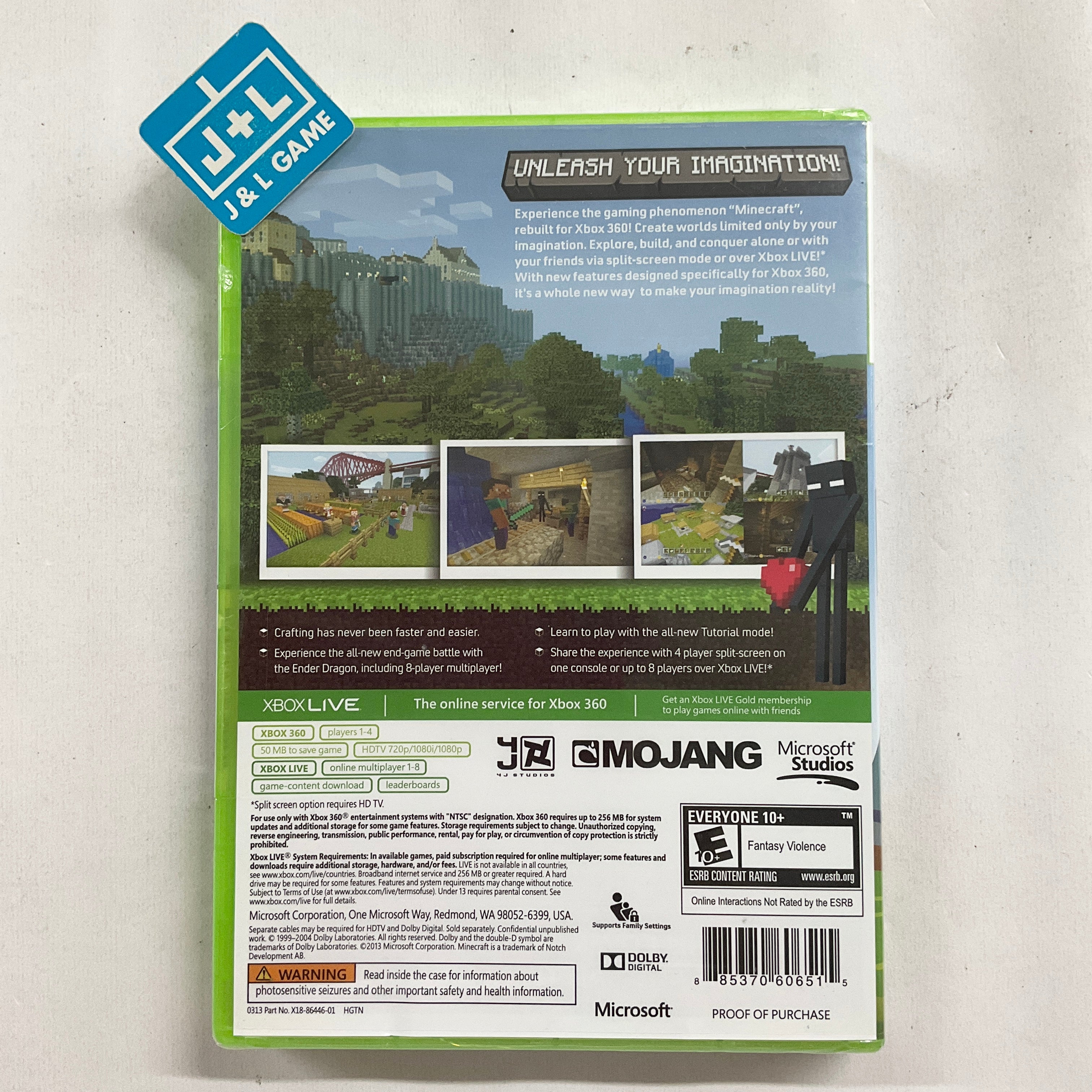 Minecraft - Xbox 360*** Video Games Mojang AB
