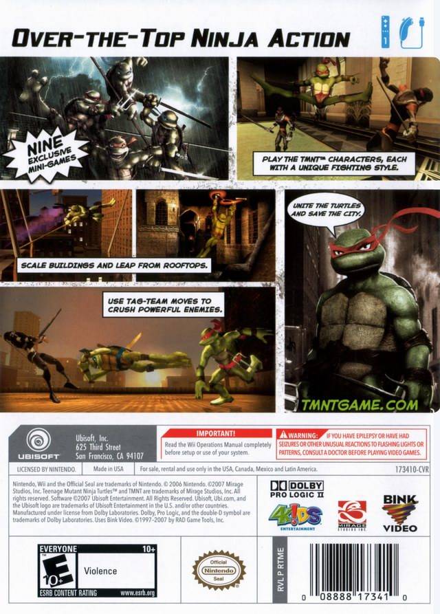 TMNT - Nintendo Wii [Pre-Owned] Video Games Ubisoft