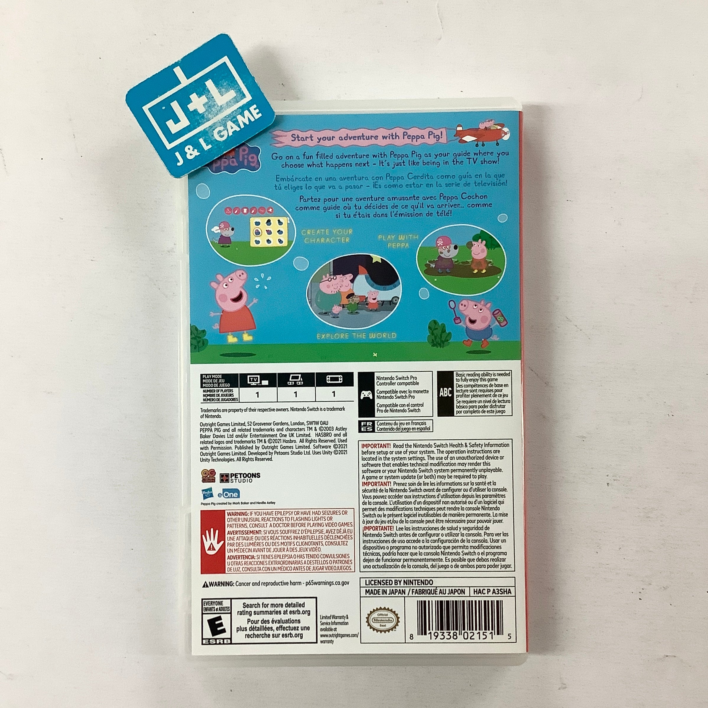My Friend Peppa Pig - (NSW) Nintendo Switch [UNBOXING] Video Games Outright Games   